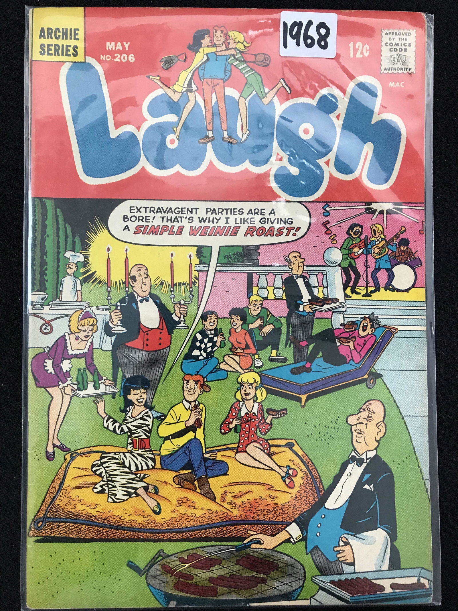 1968 ARCHIE COMIC SERIES LAUGH NO. 206 (1 of 1)