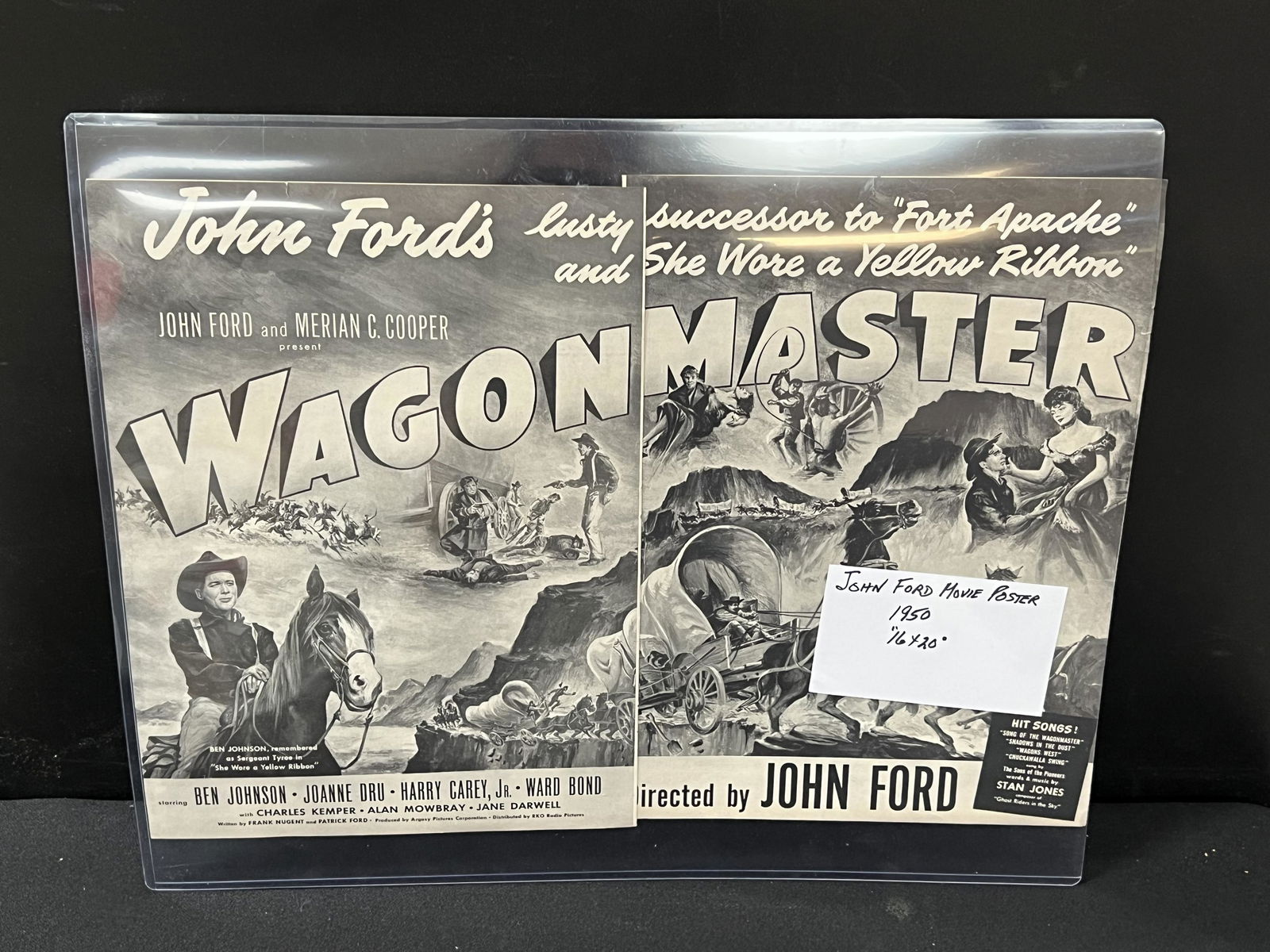 1950 JOHN FORD MOVIE POSTER 16 X 20: 1950 JOHN FORD MOVIE POSTER 16 X 20