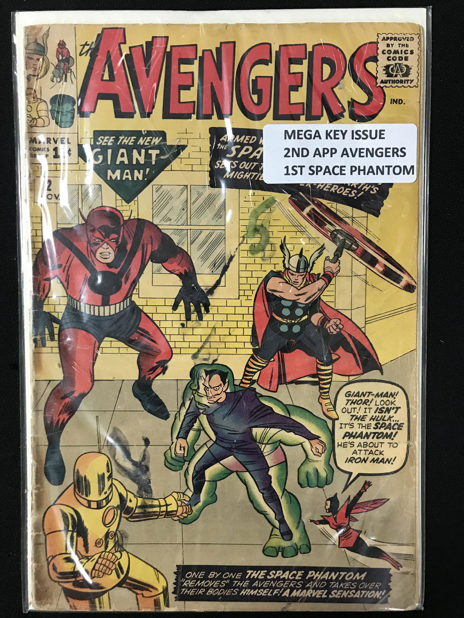 MARVEL COMICS THE AVENGERS NO.2 (2ND APPEARANCE THE AVENGERS) (1 of 1)