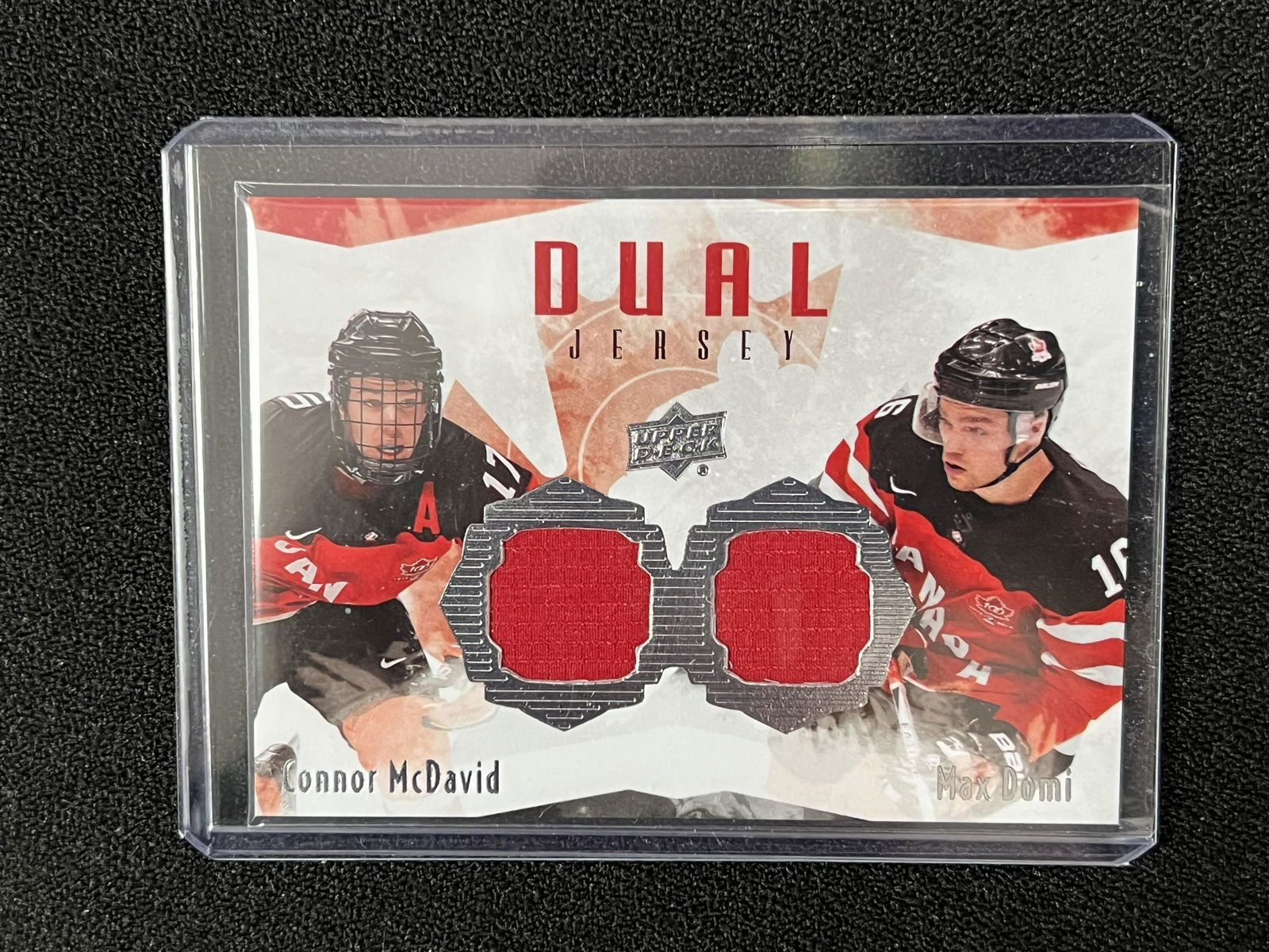 2015 UD TEAM CANADA DUAL PATCH MCDAVID/DOMI NO. TCD-MD (1 of 2)