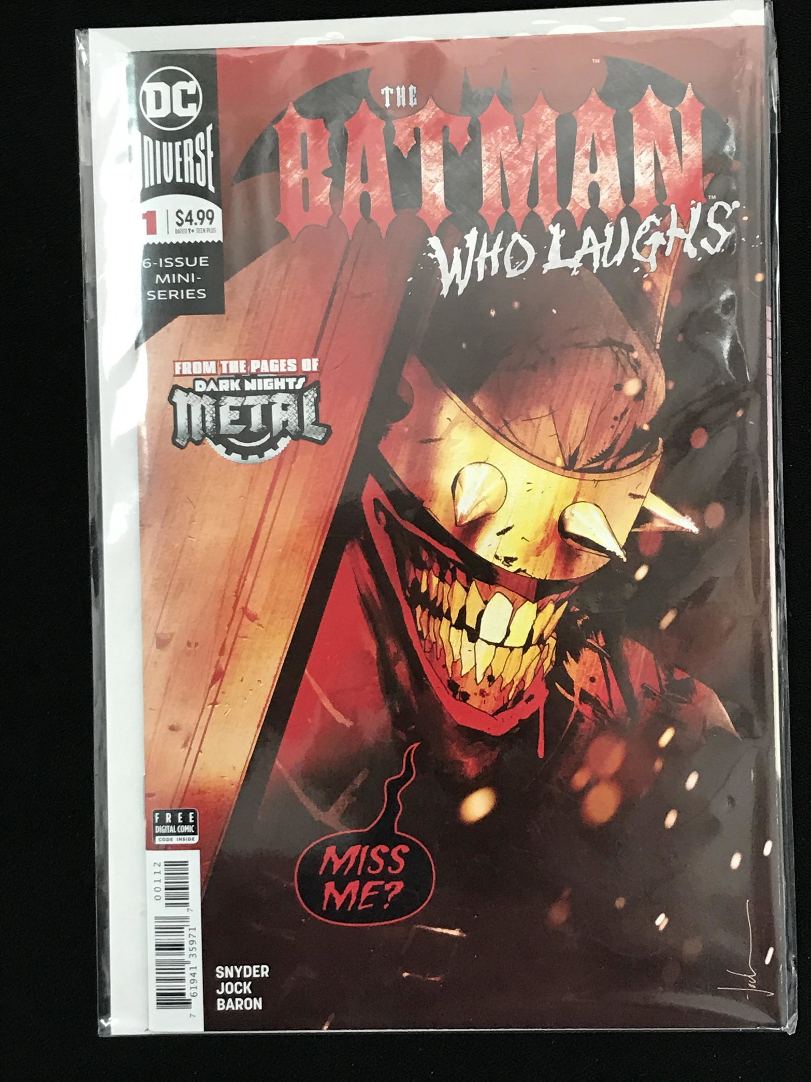 DC COMICS THE BATMAN WHO LAUGHS NO. 1: DC COMICS THE BATMAN WHO LAUGHS NO. 1