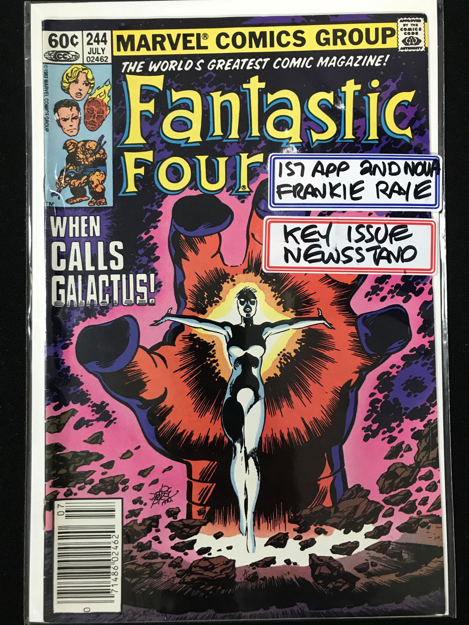 1982 MARVEL COMICS FANTASTIC FOUR NO. 244 (1ST APP 2ND NOVA) (1 of 1)