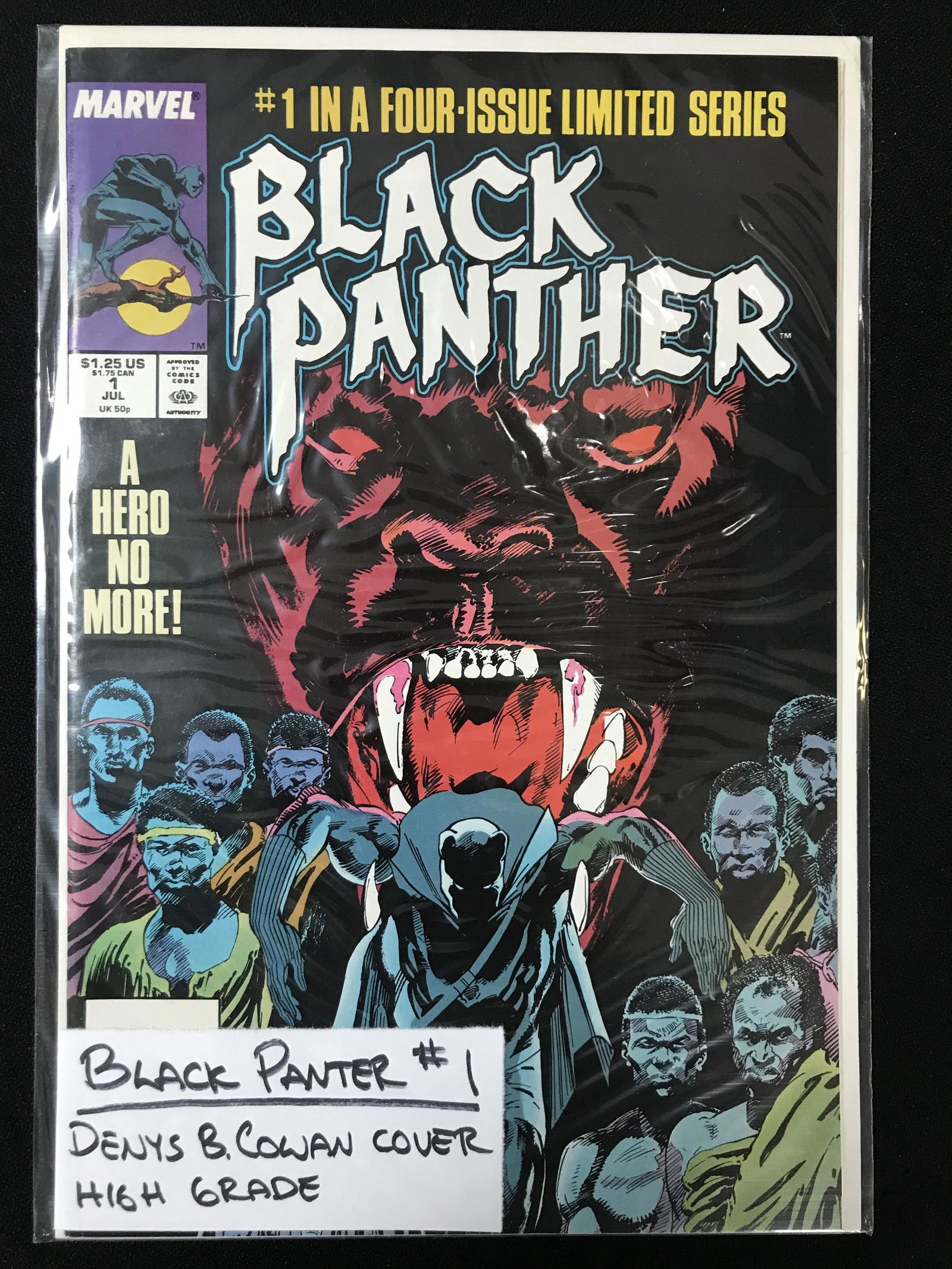 MARVEL COMICS BLACK PANTHER NO. 1 (DENYS COWAN COVER) (1 of 1)