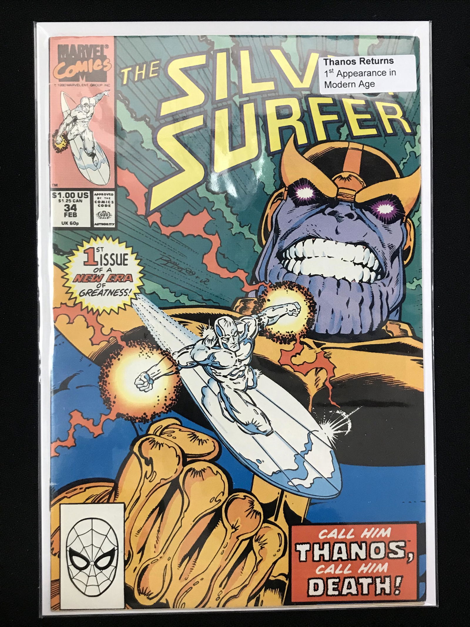 MARVEL COMICS #3 THE SILVER SURFER (THANOS RETURNS FIRST APPEARANCE IN MODERN AGE) (1 of 1)
