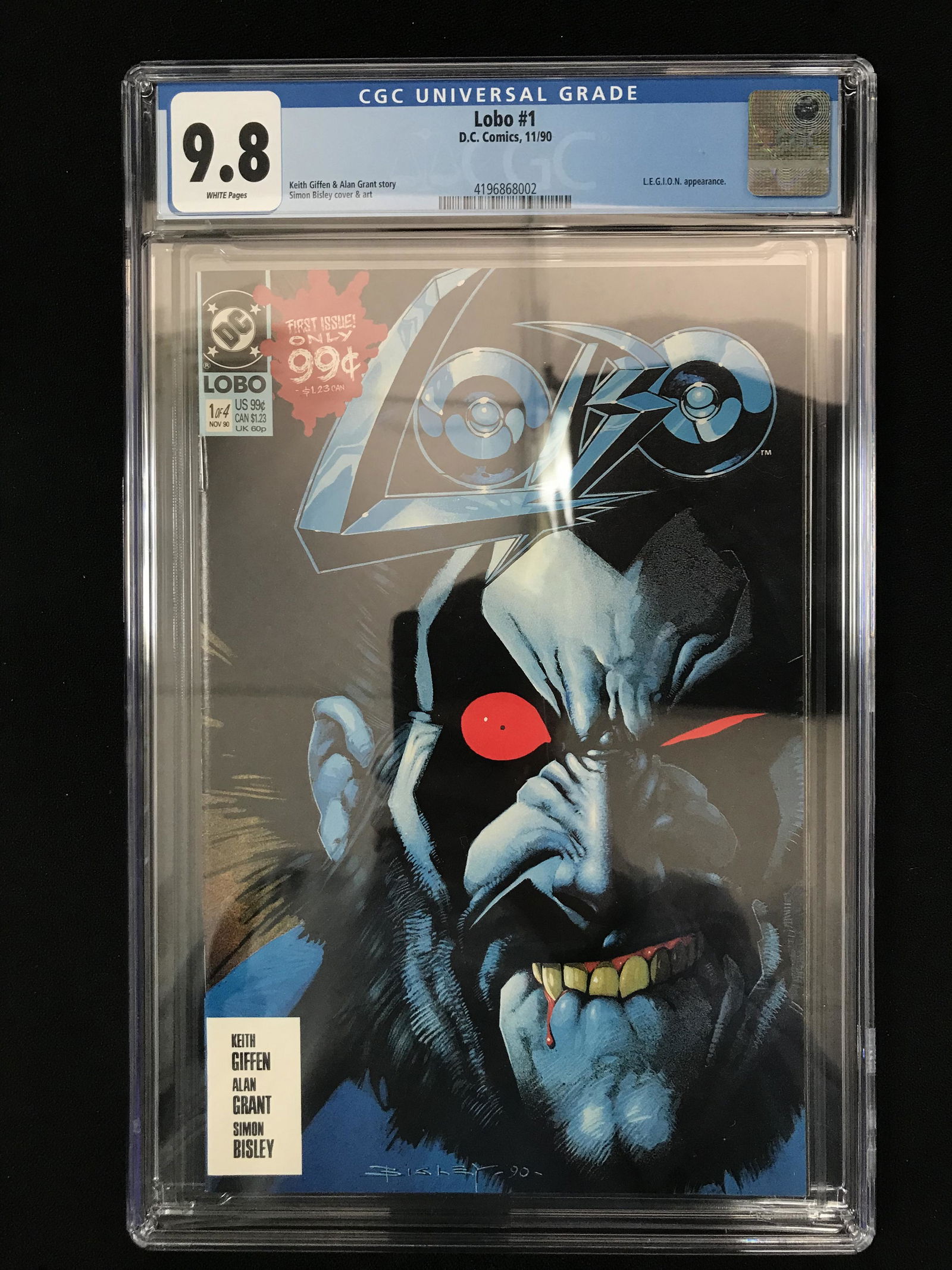 DC COMICS LOBO NO. 1 (CGC 9.8) (1 of 1)