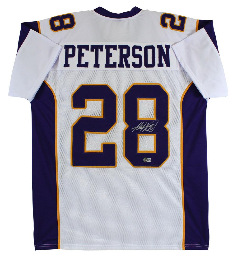 ADRIAN PETERSON SIGNED MINNESOTA VIKINGS JERSEY (BECKETT COA) (1 of 3)