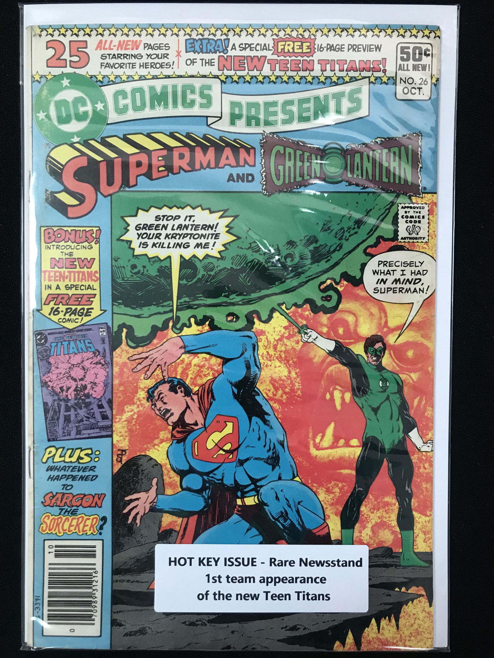 DC COMICS #26 SUPERMAN AND GREEN LATERN (FIRST APPEARANCE OF THE NEW TEEN TITANS) (1 of 1)