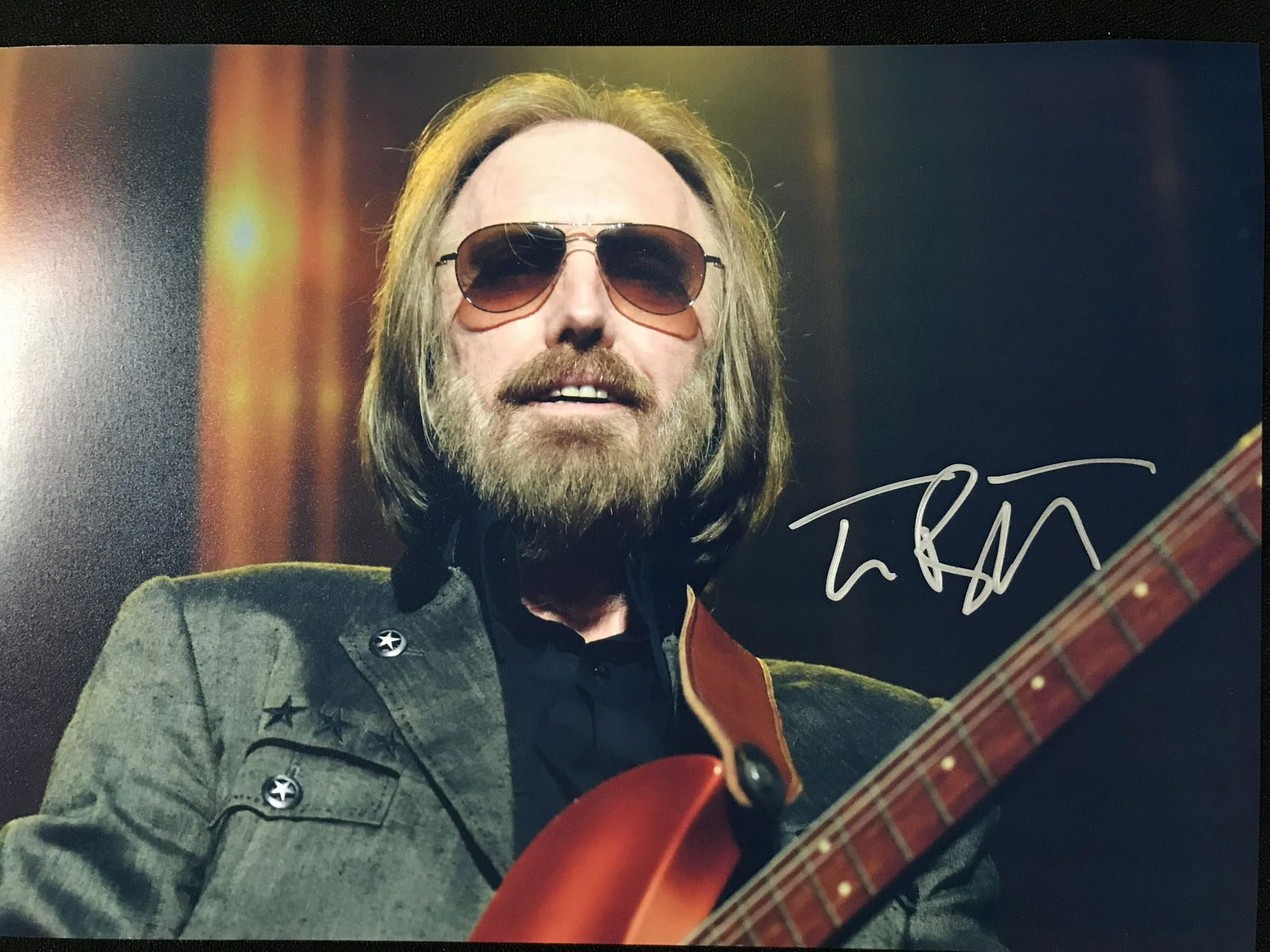 TOM PETTY SIGNED 8 X 10 (RA COA) (1 of 2)