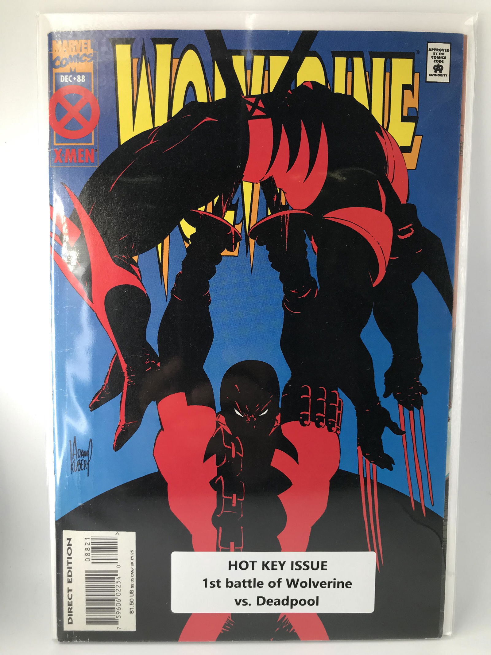 MARVEL COMICS #88 WOLVERINE (1ST BATTLE OF WOLVERINE VS DEADOPOOL) (1 of 1)