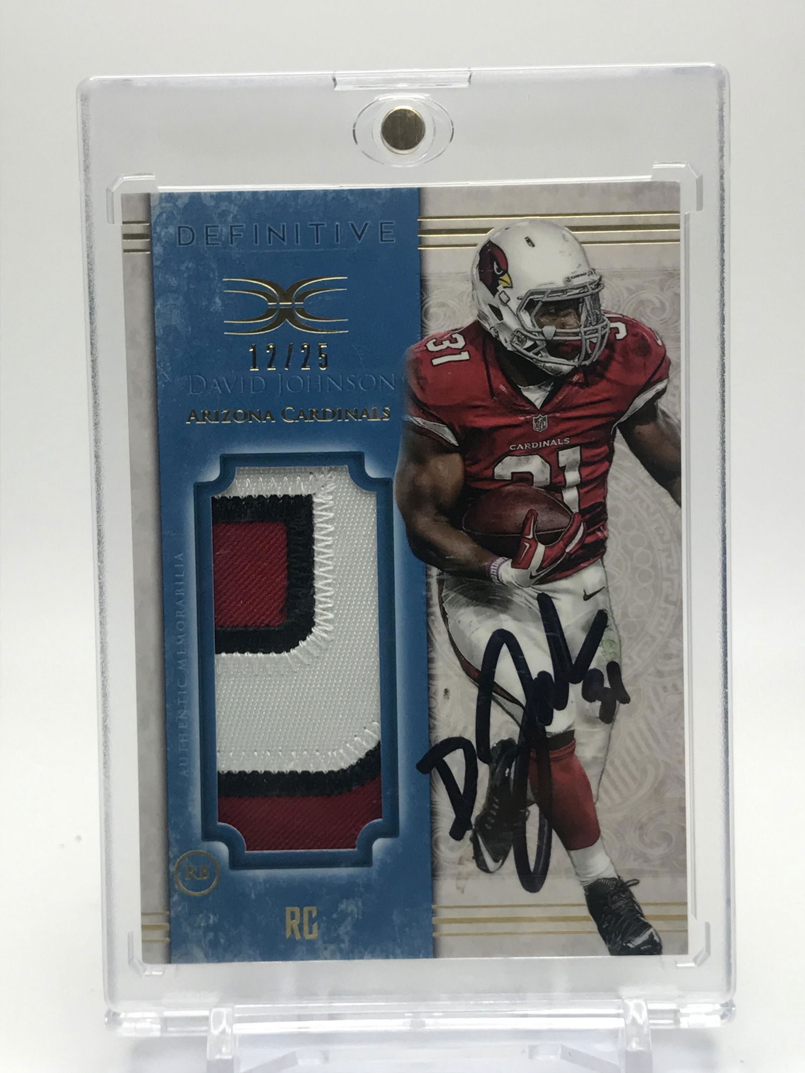 SIGNED 2015 TOPPS DAVID JOHNSON NO. JPC-DAJ PATCH (12/25): SIGNED 2015 TOPPS DAVID JOHNSON NO. JPC-DAJ PATCH (12/25)