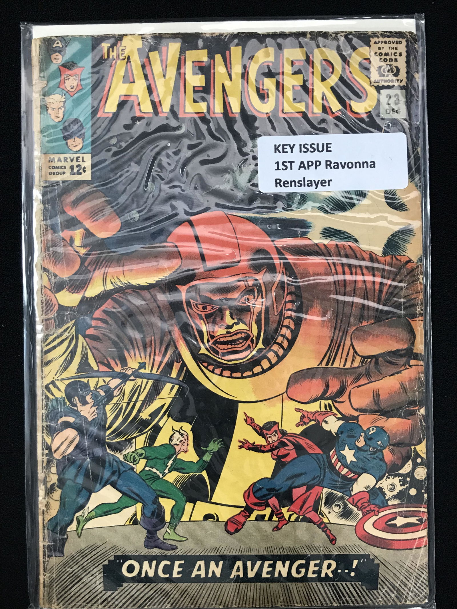 THE AVENGERS #23 KEY ISSUE 1ST APP OF RAVONNA RENSLAYER  (MARVEL COMICS) (1 of 1)
