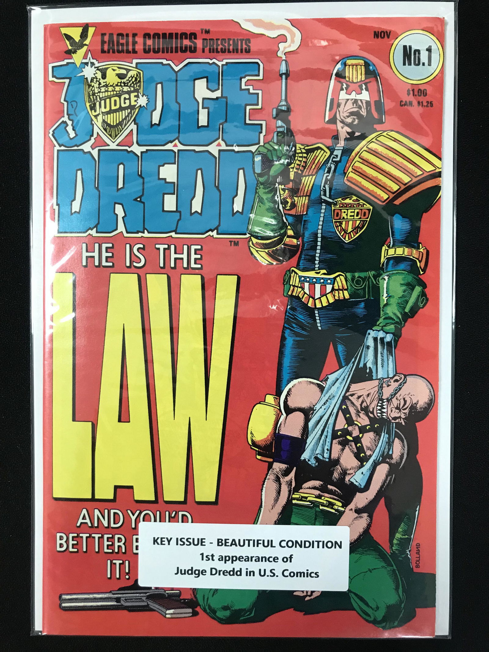 JUDGE DREDD #1 KEY ISSUE (EAGLE COMICS) (1 of 1)