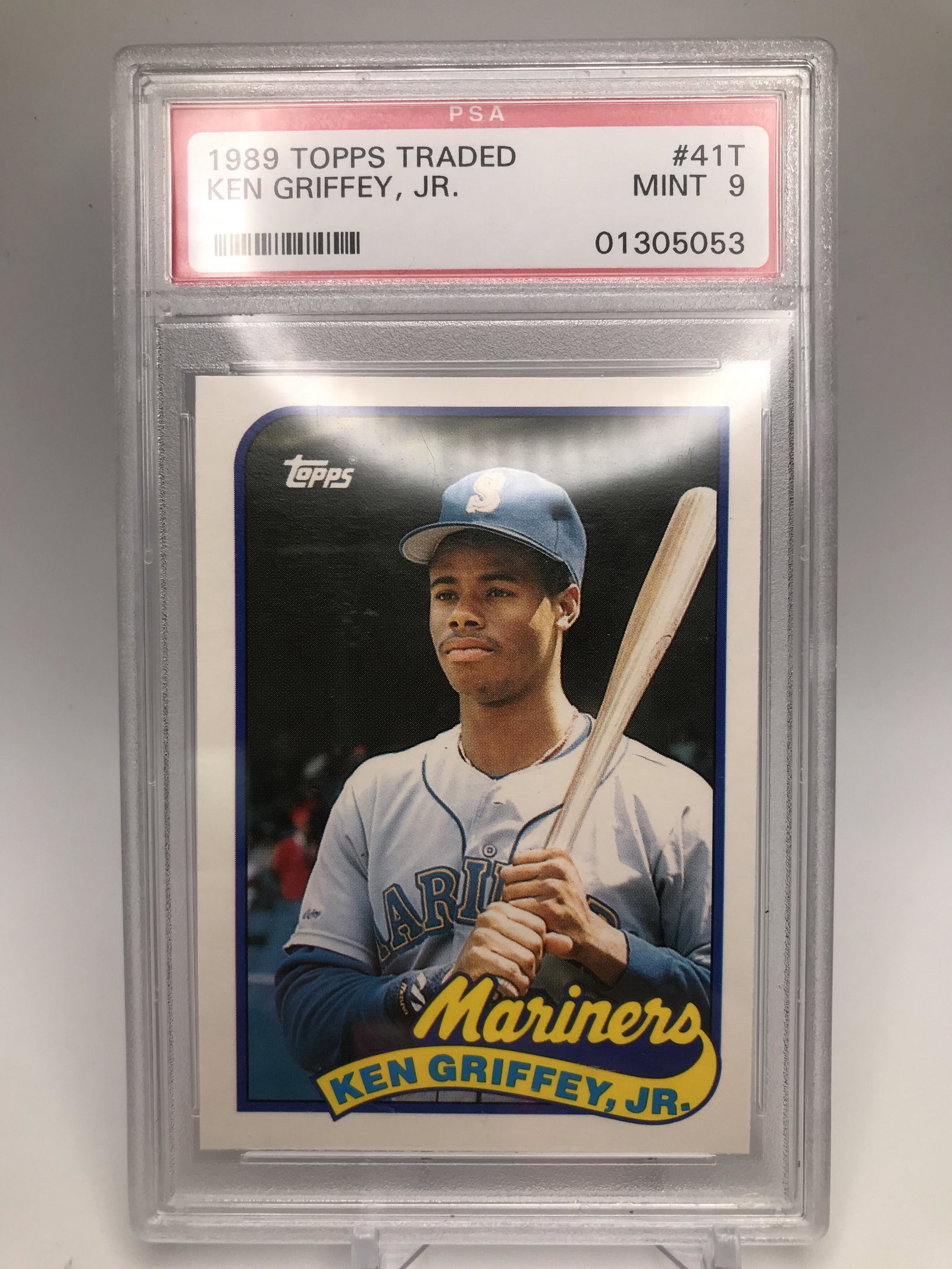 1989 TOPPS TRADED KEN GRIFFEY JR NO. 41T (PSA 9): 1989 TOPPS TRADED KEN GRIFFEY JR NO. 41T (PSA 9)