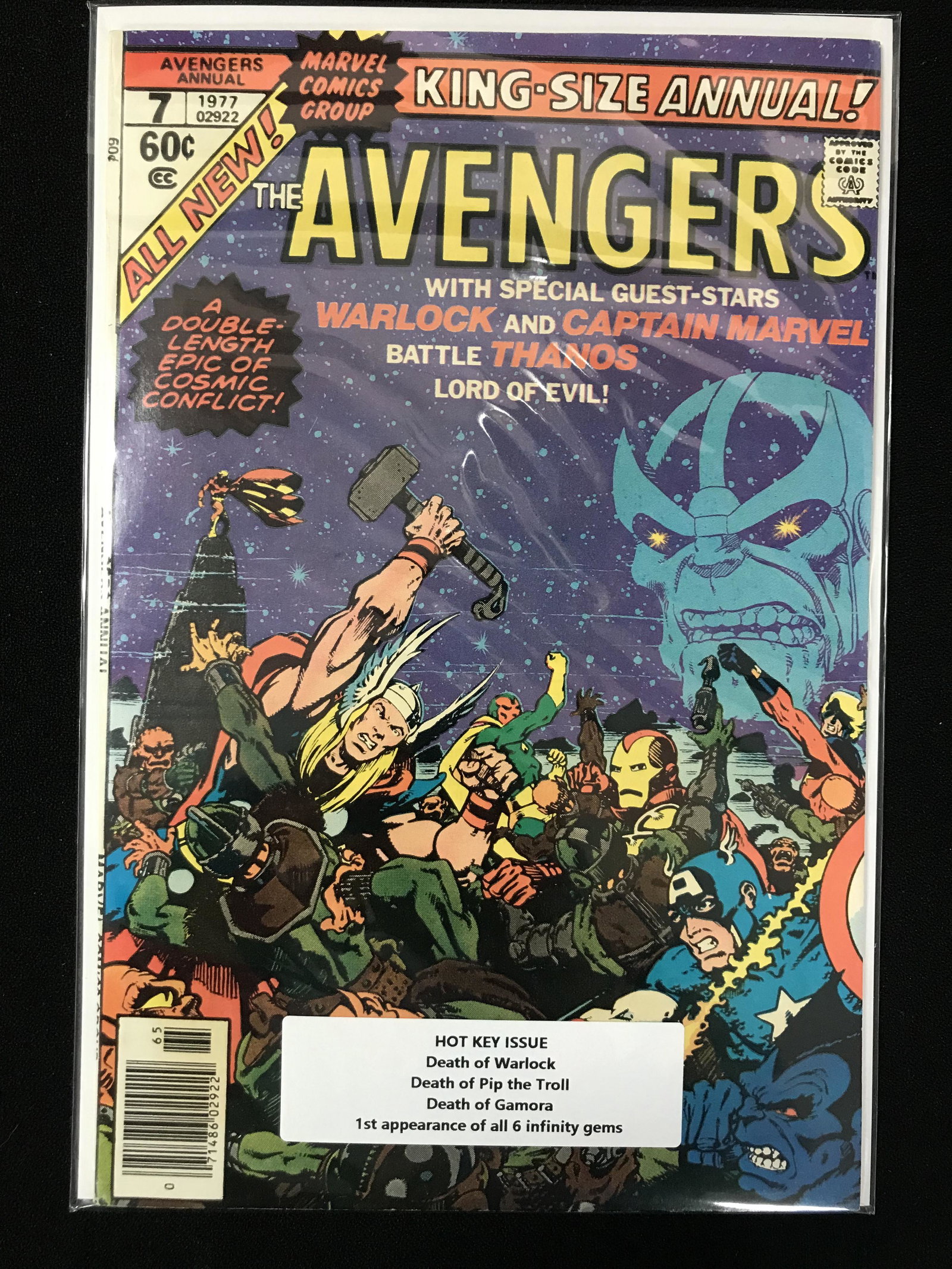 KING-SIZE ANNUAL THE AVENGERS  #7 KEY ISSUE  (MARVEL COMICS) (1 of 1)