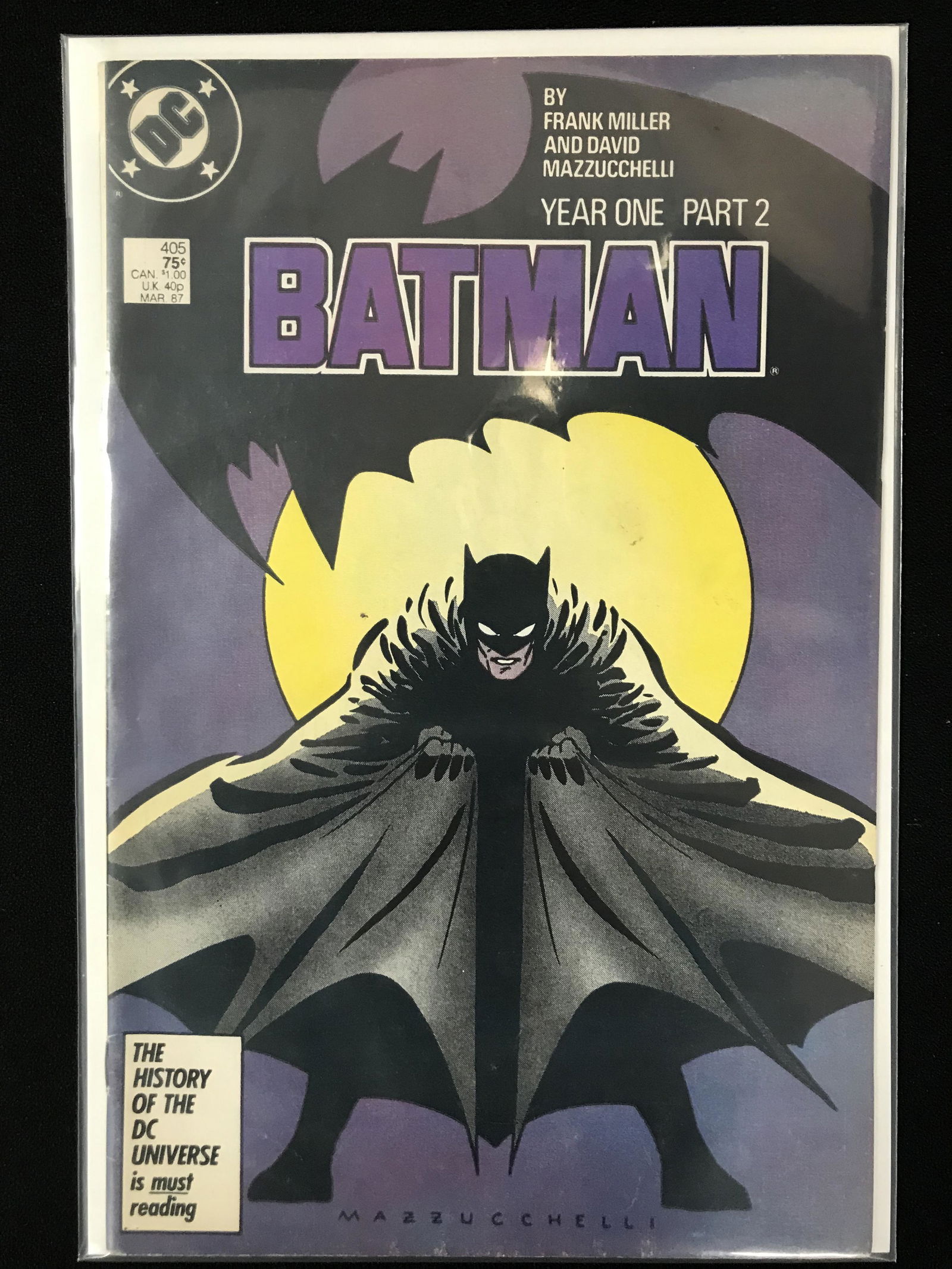 YEAR ONE PART 2 BATMAN # 405 (DC COMICS) (1 of 1)