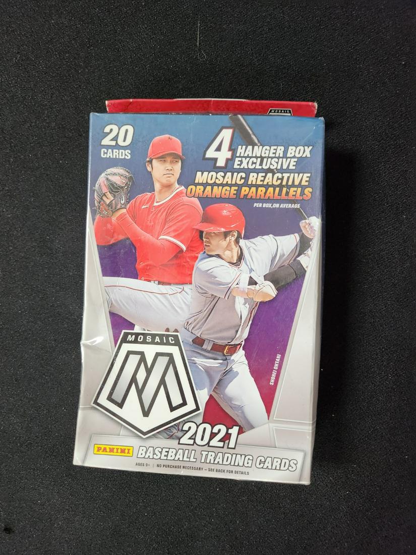 2021 PANINI MOSAIC BASEBALL TRADING CARDS (20 CARDS 4 HANGER BOX EXCLUSIVE) (1 of 1)