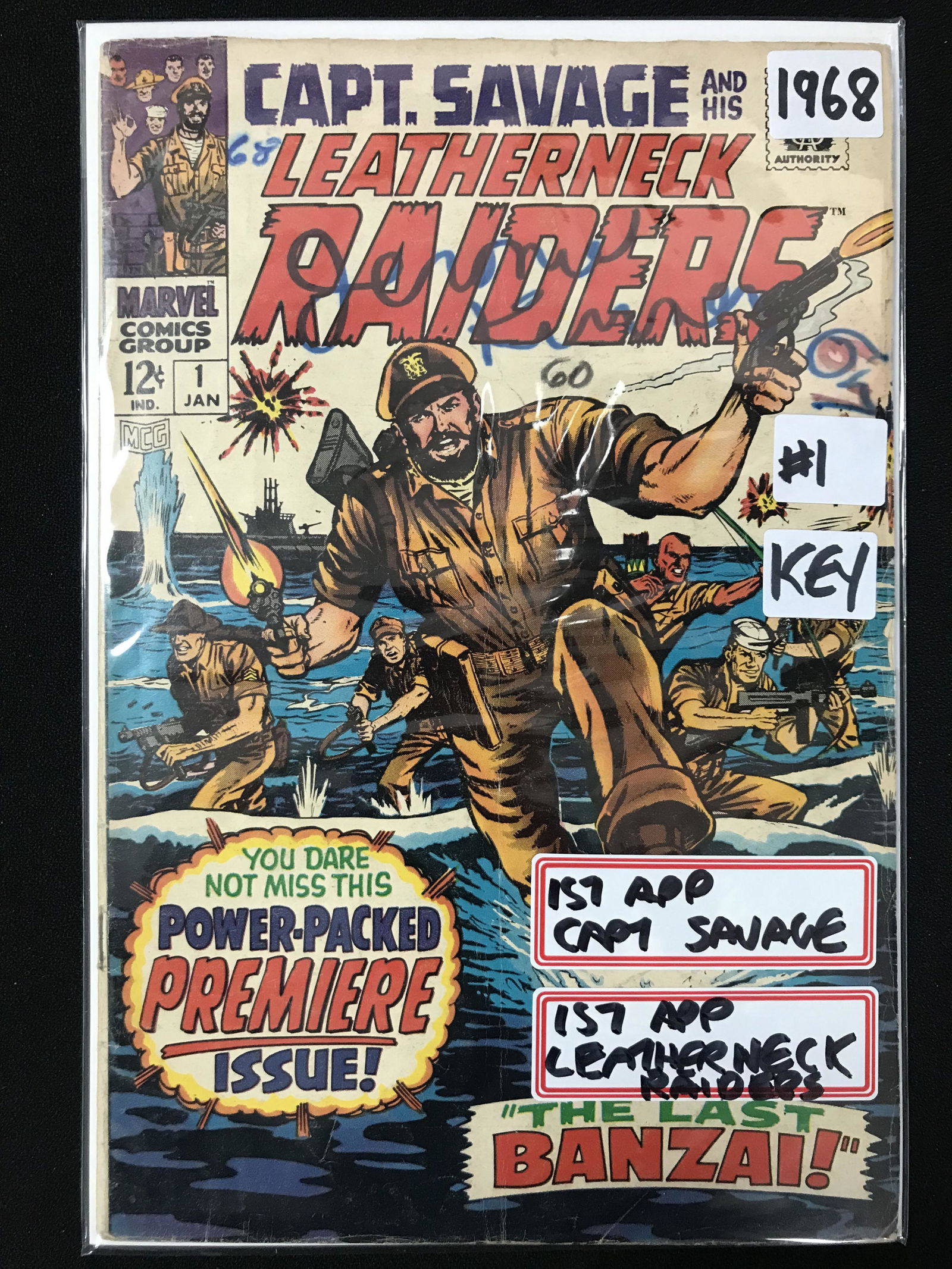 CAPT. SAVAGE AND HIS LEATHERNECK RAIDERS #1 (MARVEL COMICS) (1 of 1)