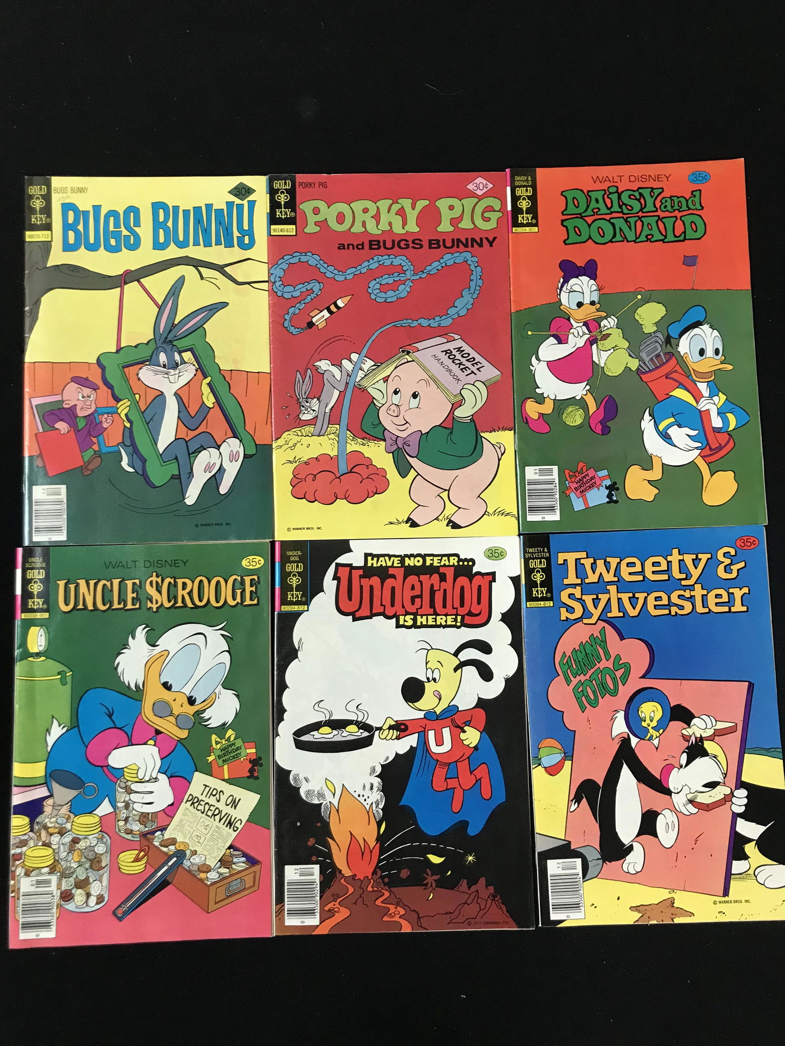 LOT OF 6 GOLD KEY COMIC BOOKS (1 of 1)