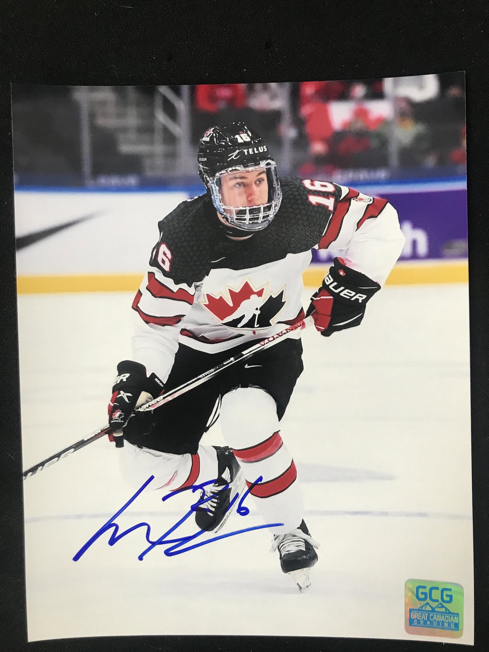 CONNOR BEDARD SIGNED 8X10 (GCG HOLO): CONNOR BEDARD SIGNED 8X10 (GCG HOLO)