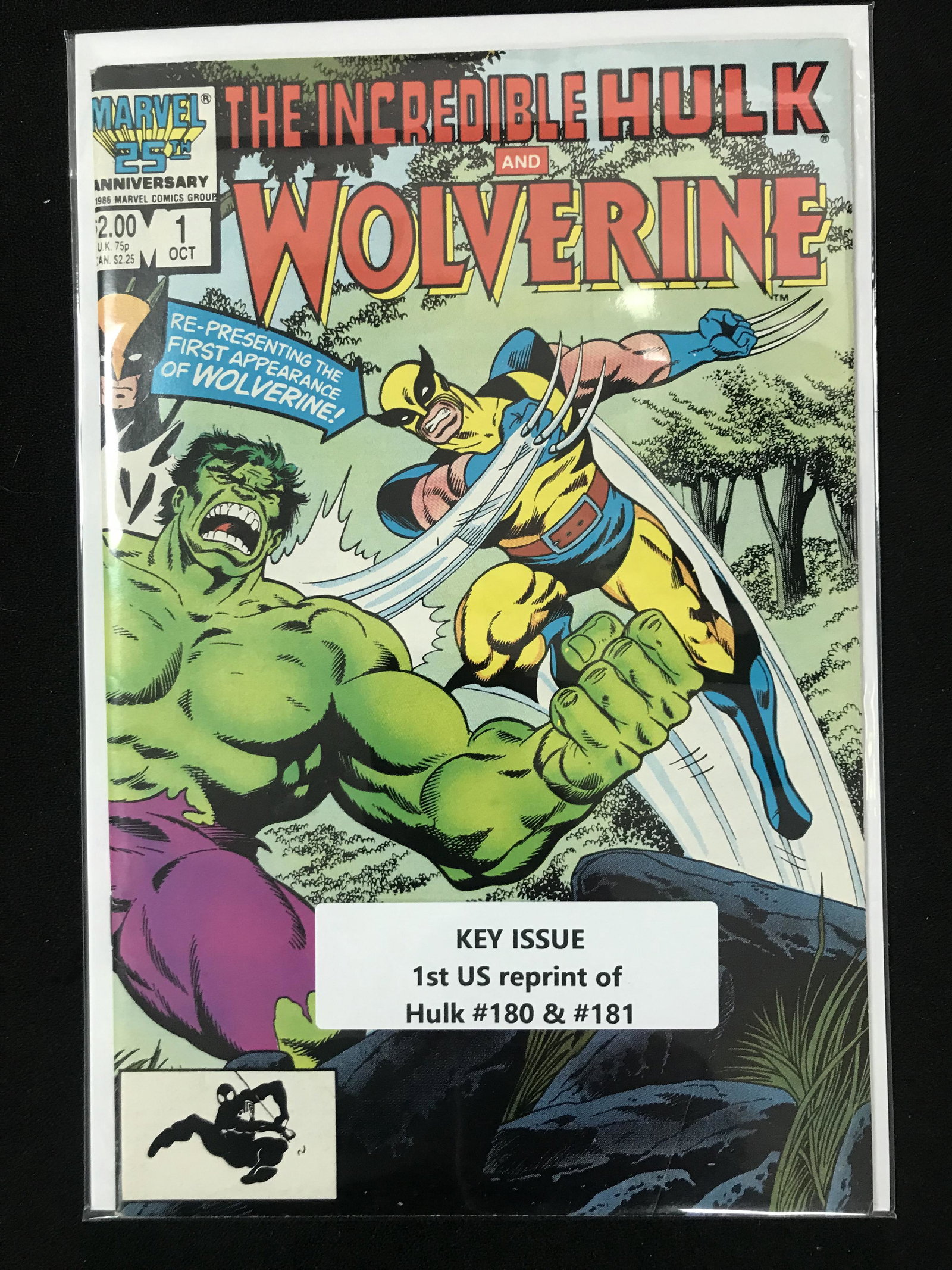 MARVEL COMICS NO.1 THE INCREDIBLE HULK AND WOLVERINE (1ST US REPRINT OF HULK NO.180 AND 181) (1 of 1)