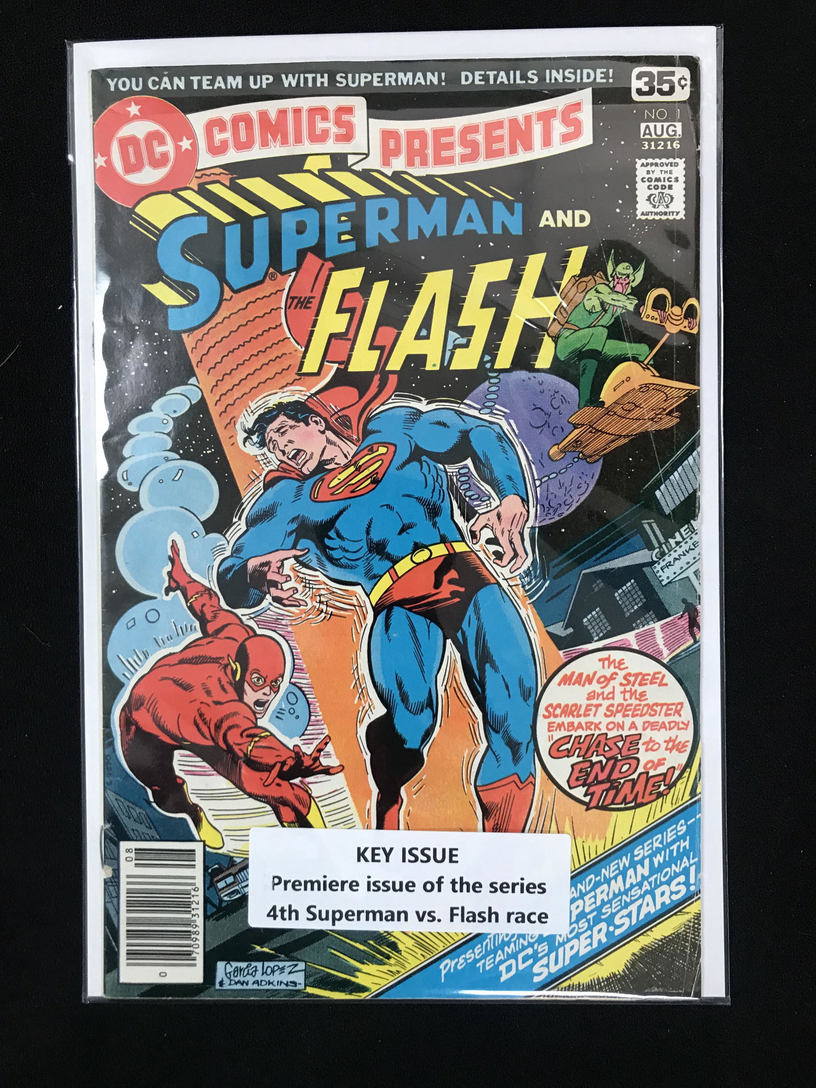 DC COMICS NO.1 SUPERMAN AND FLASH (PREMIER ISSUE OF THE SERIES AND 4TH SUPERMAN VS FLASH RACE) (1 of 1)