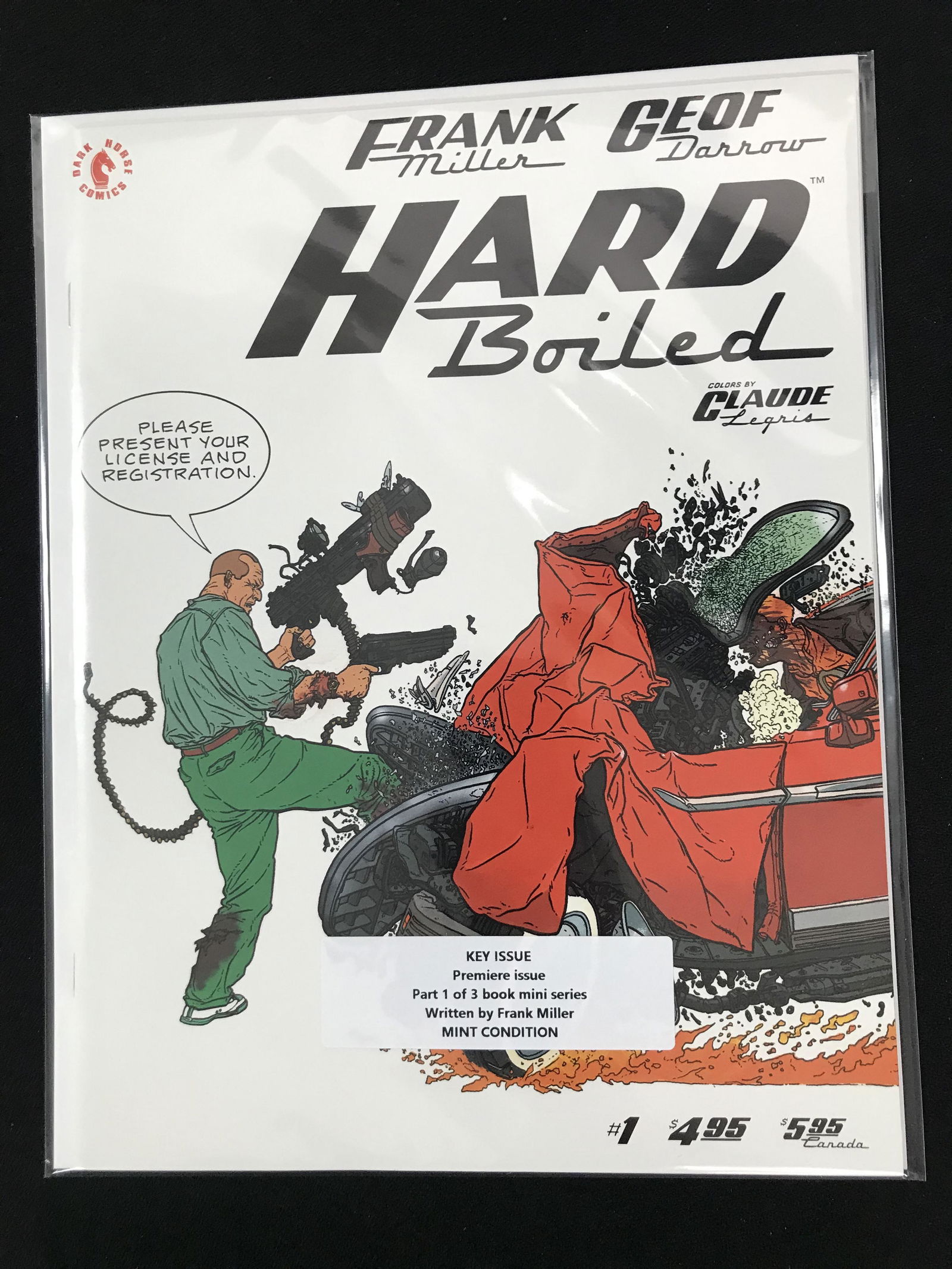 DARK HORSE COMICS NO.1 HARD BOILED (1 of 1)