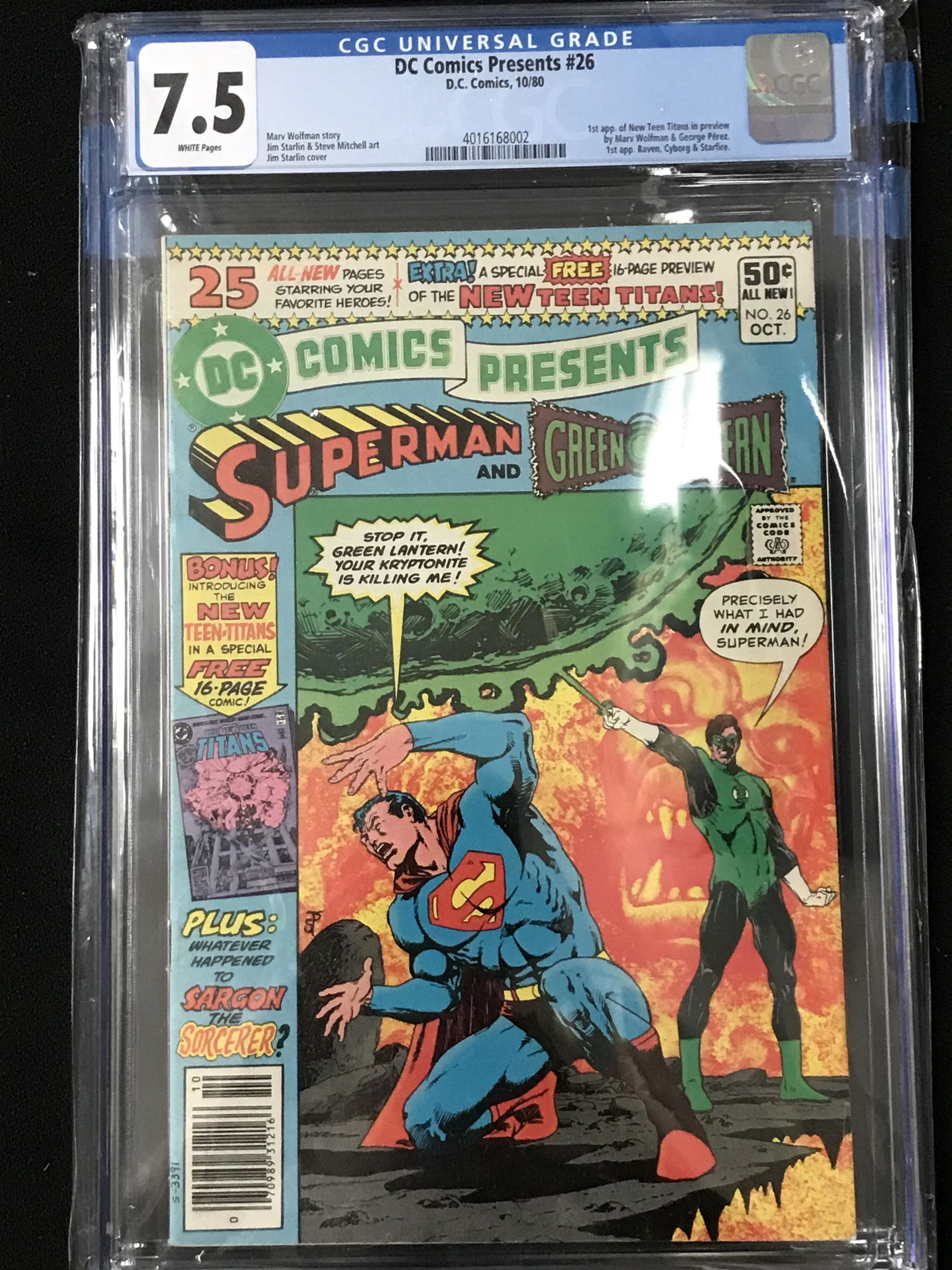 DC COMICS PRESENTS NO. 26 (GCG 7.5) (1 of 1)