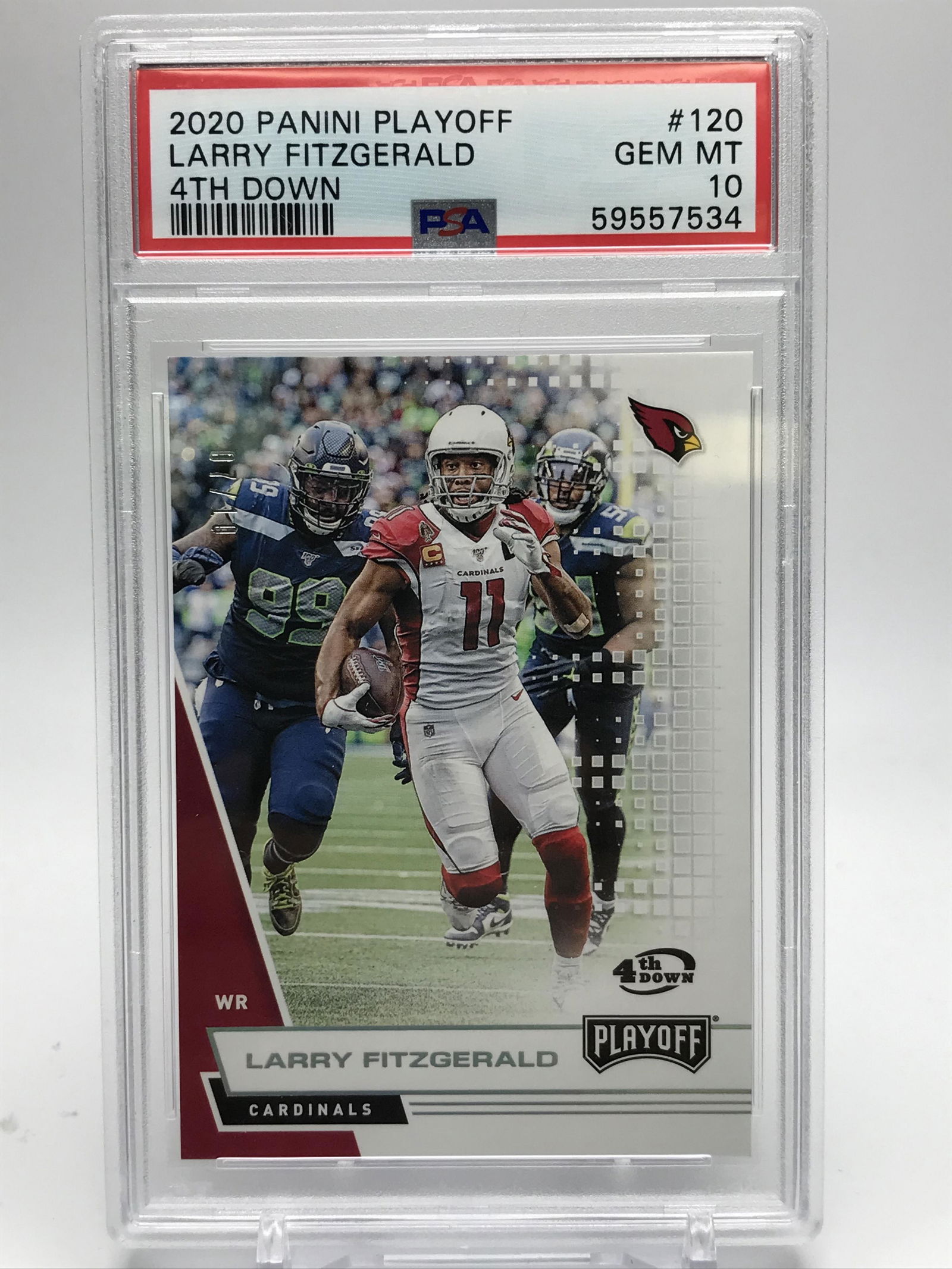 2020 PANINI PLAYOFF LARRY FITZGERALD NO. 120 (PSA 10) (1 of 2)