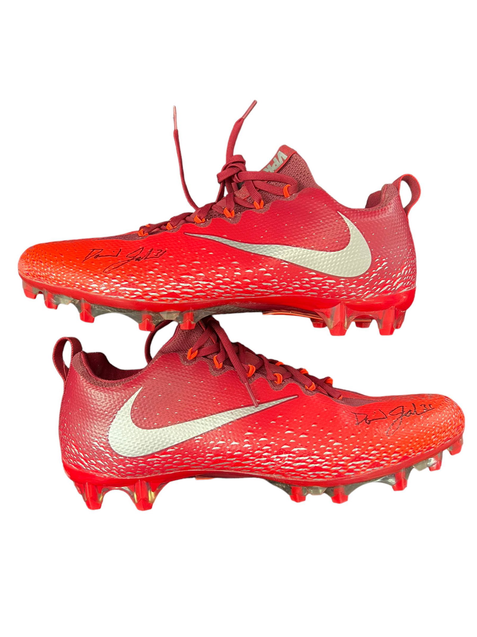 GAME USED DAVID JOHNSON ARIZONA CARDINALS FOOTBALL CLEATS (CARDINALS COA): GAME USED DAVID JOHNSON ARIZONA CARDINALS FOOTBALL CLEATS (CARDINALS COA)