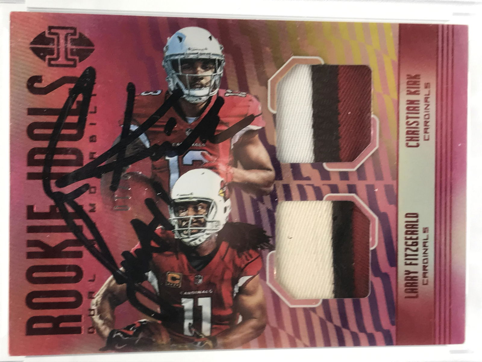 2018 PANINI ILLUSIONS KIRK/FITZGERALD NO. RI-6 PATCH AUTO 2/10 (1 of 2)