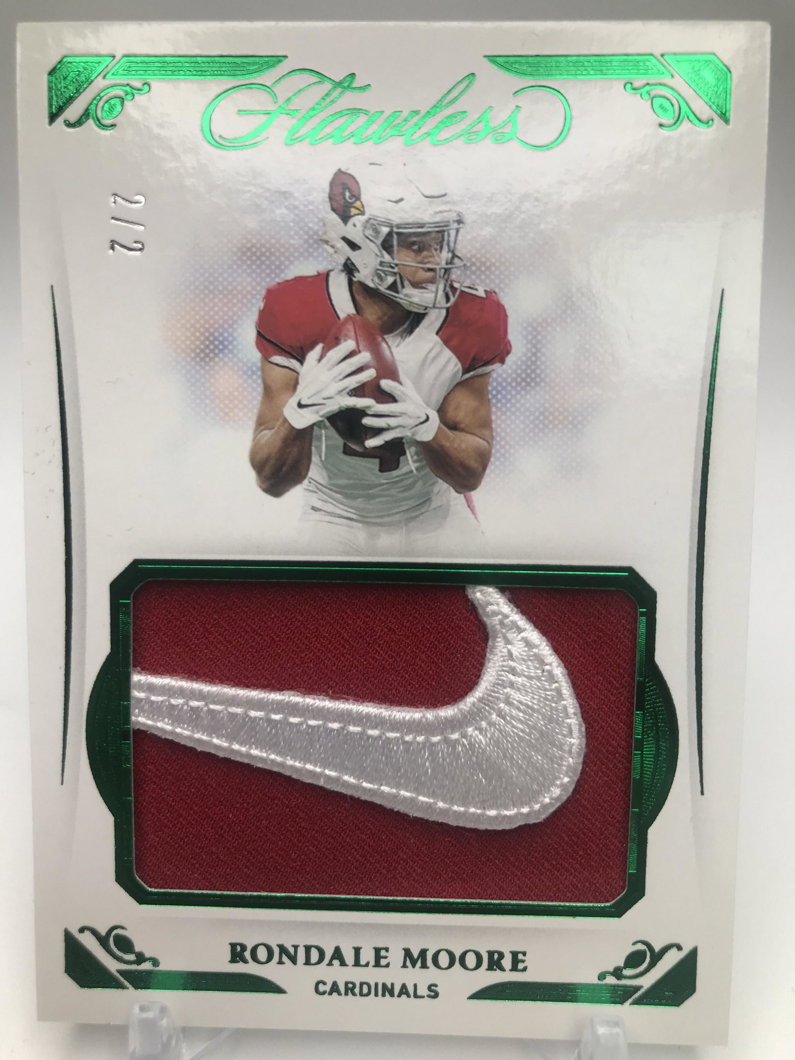 2021 PANINI FLAWLESS RONDALE MOORE NO. SYM-RMO PATCH CARD (1 of 2)