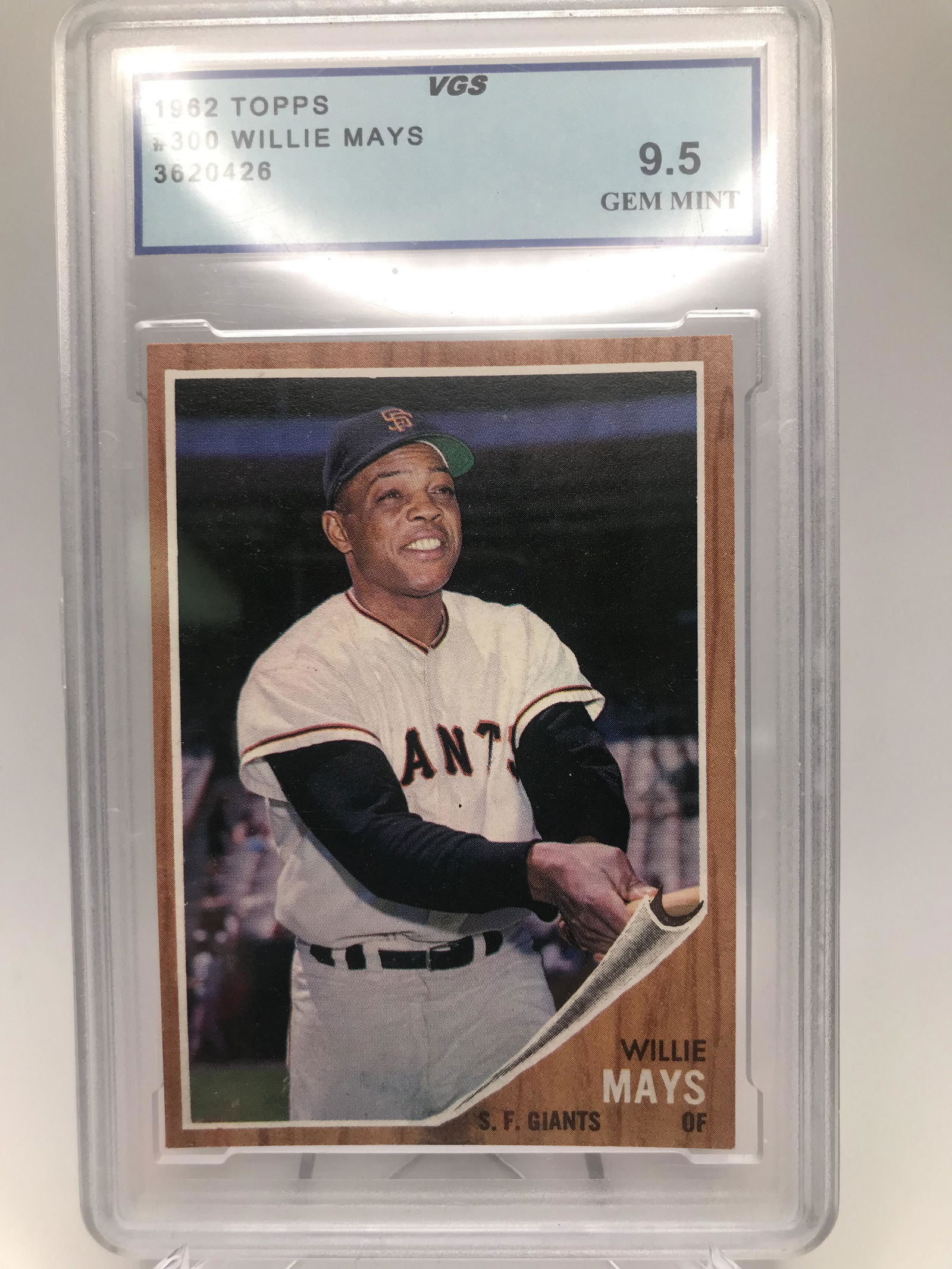 1962 TOPPS WILLIE MAYS NO. 300 (VGS 9.5) (1 of 2)