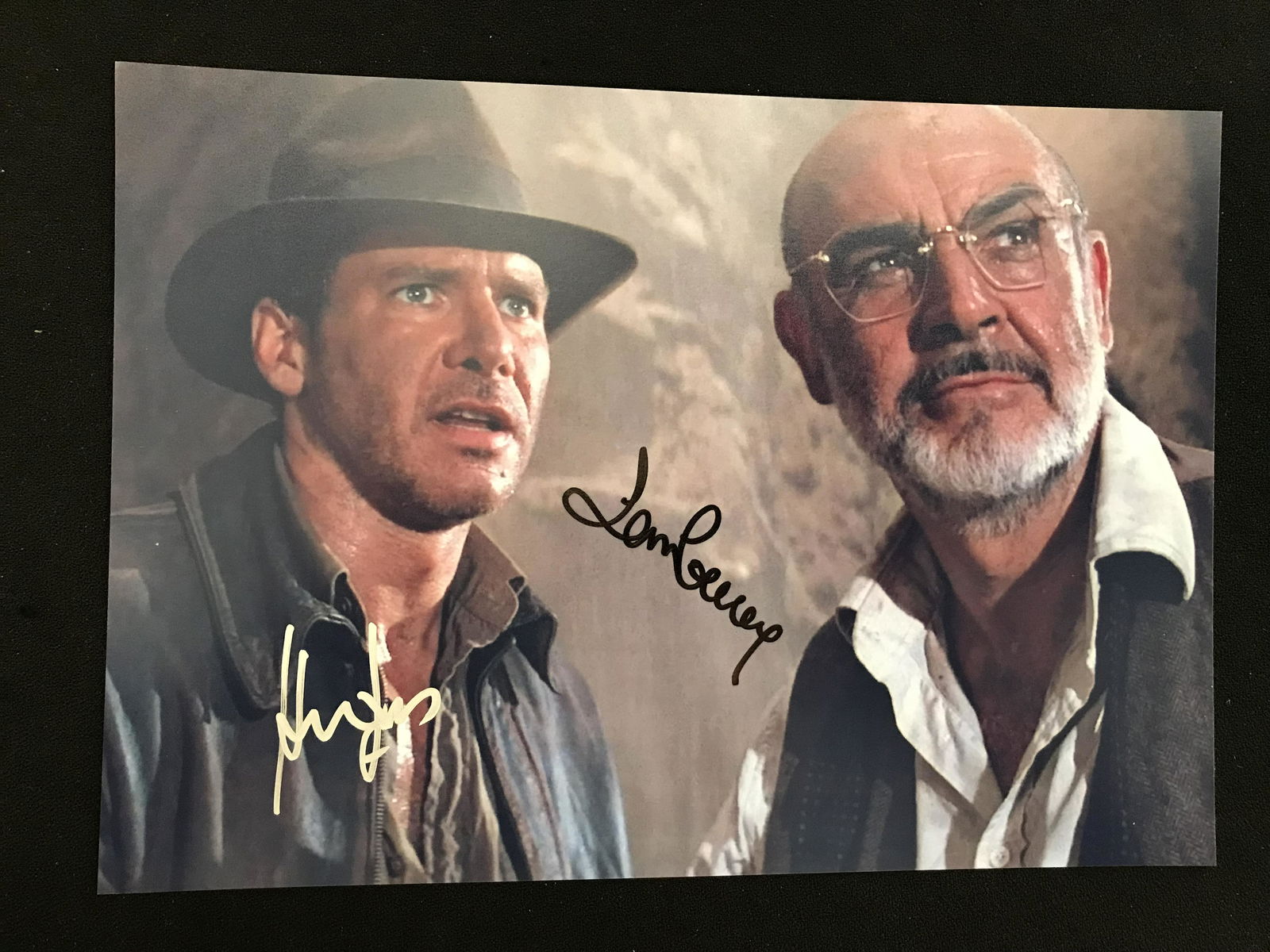 HARRISON FORD AND SEAN CONNERY SIGNED RAIDERS OF THE LOST ARK 8 X 10 (RA COA) (1 of 2)