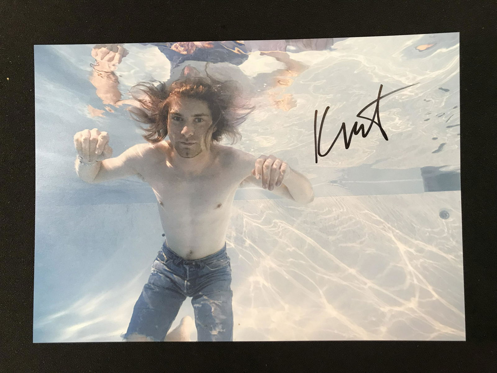KURT COBAIN SIGNED NIRVANA 8 X 10 (RA COA) (1 of 2)
