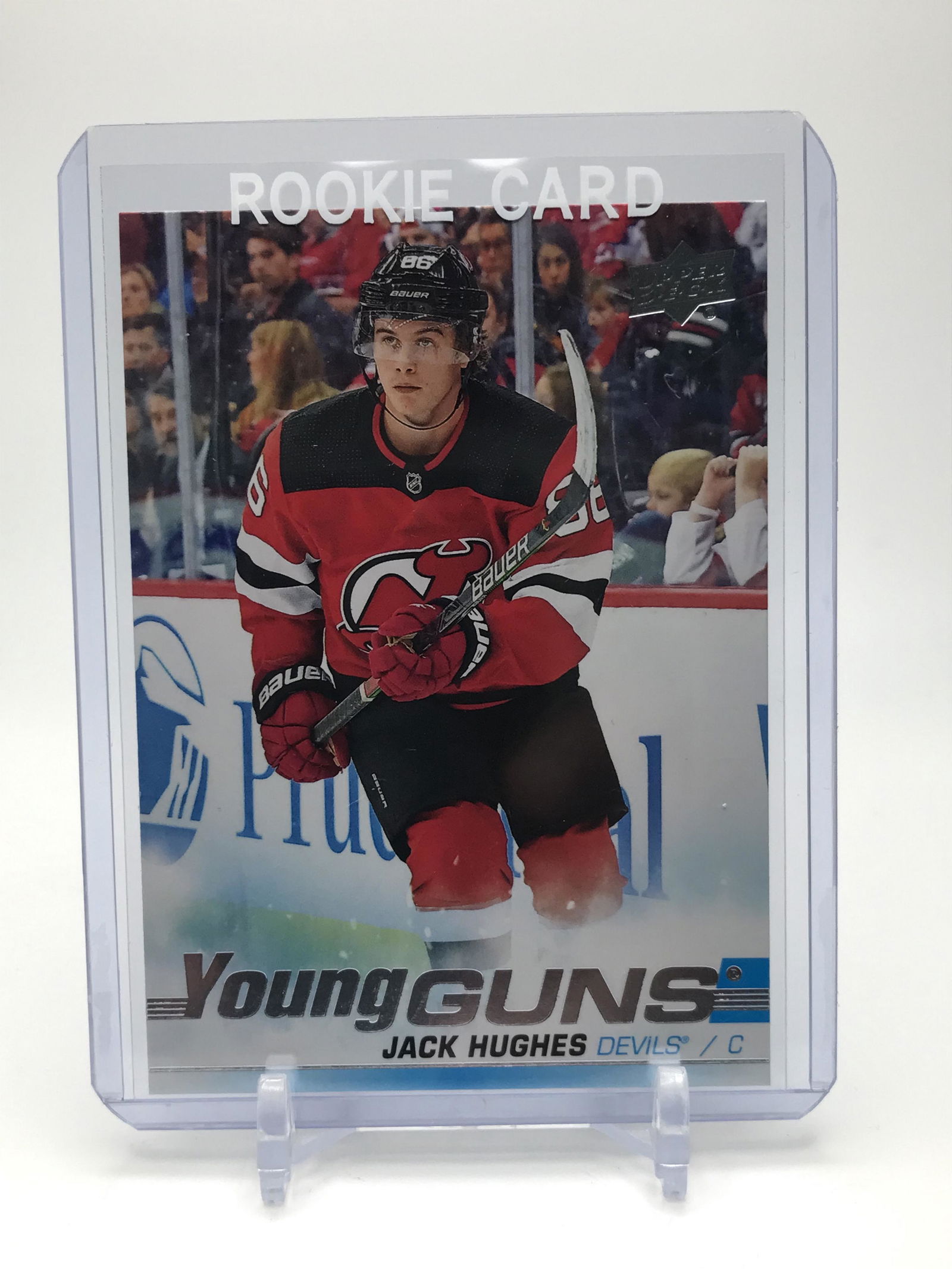 UPPER DECK #201 JACK HUGHES YOUNG GUNS ROOKIE CARD (1 of 2)