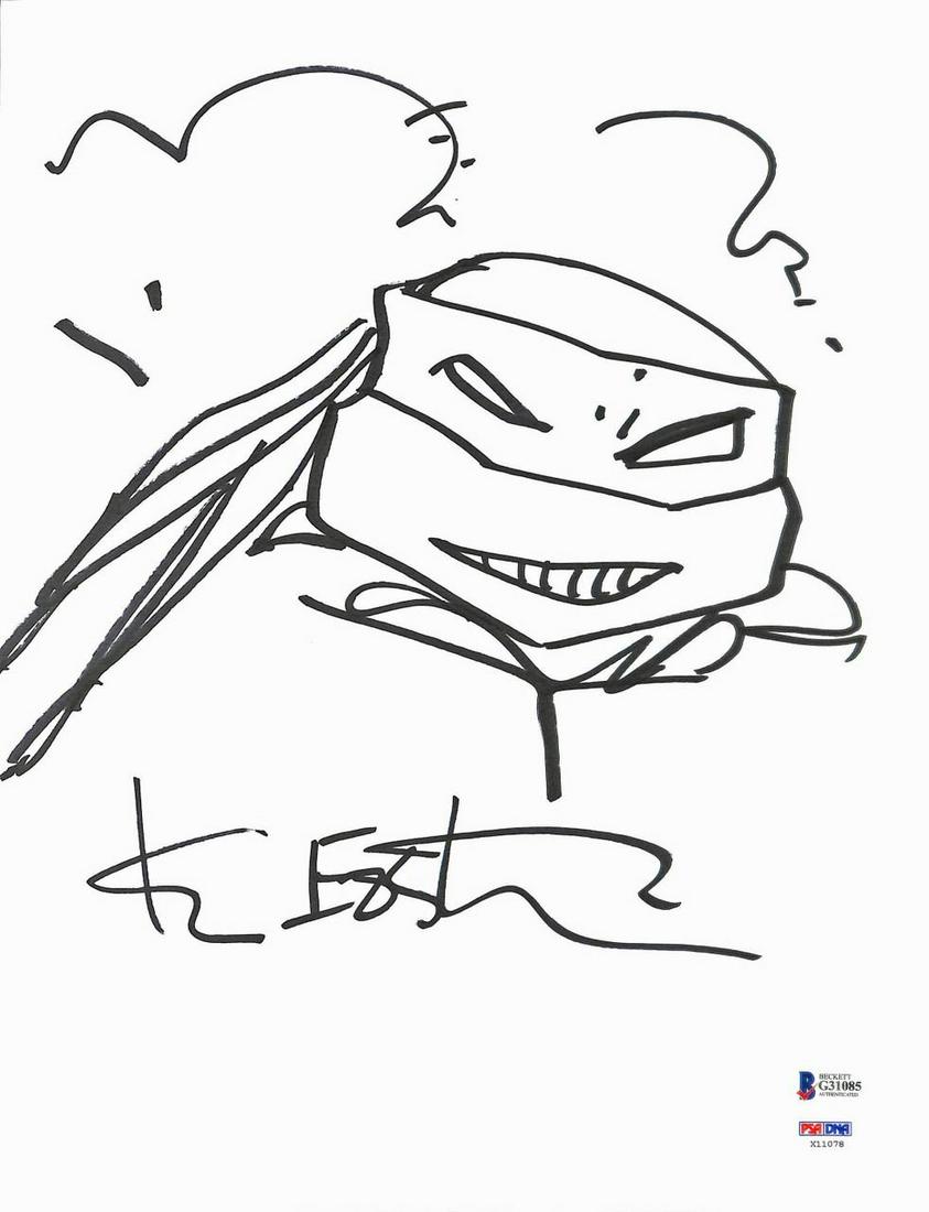 KEVIN EASTMAN SIGNED TMNT SKETCH (PSA/ BECKETT COA) (1 of 1)