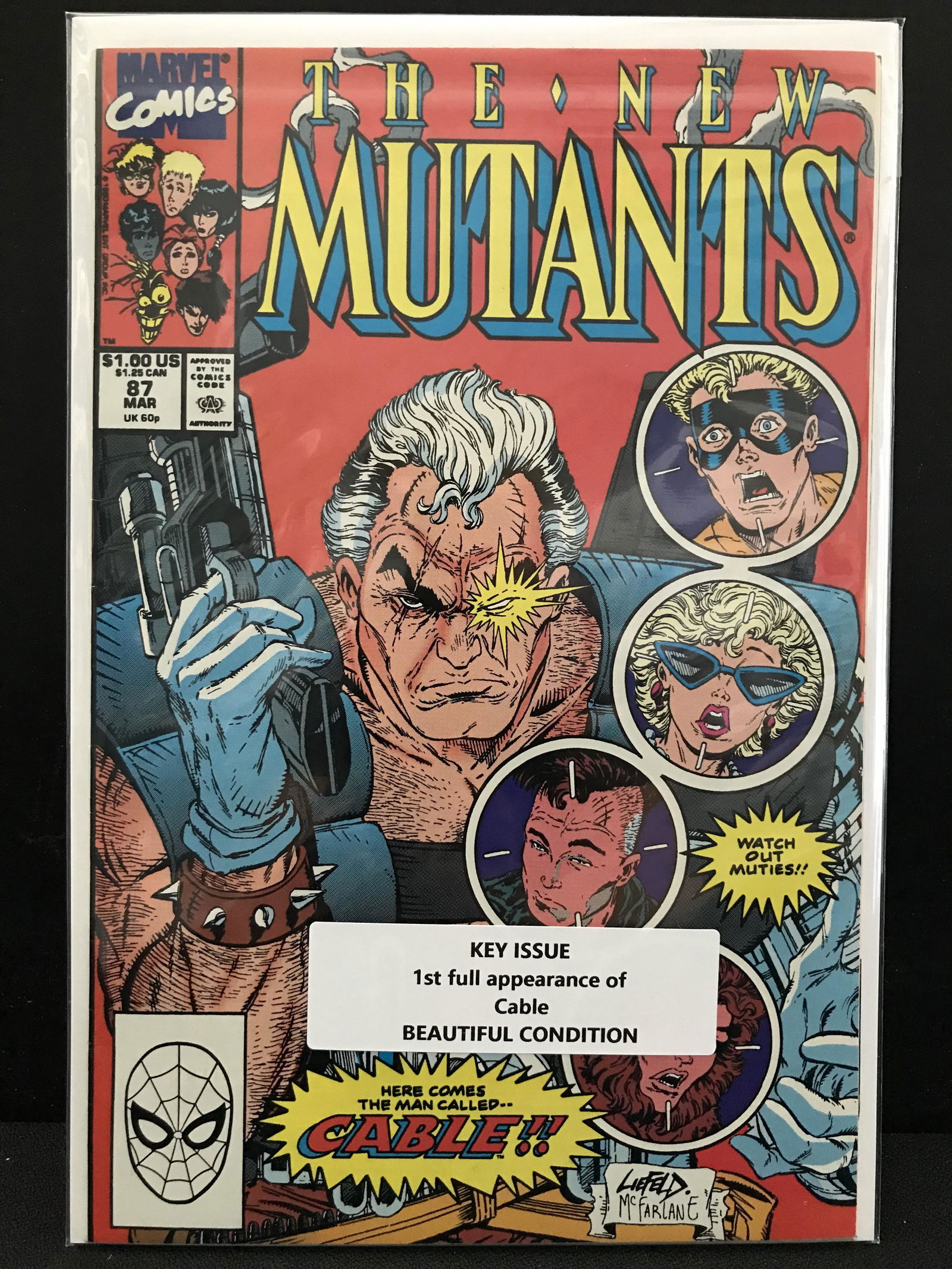 THE NEW MUTANTS #87 KEY ISSUE 1ST APP OF CABLE ( MARVEL COMICS) (1 of 1)