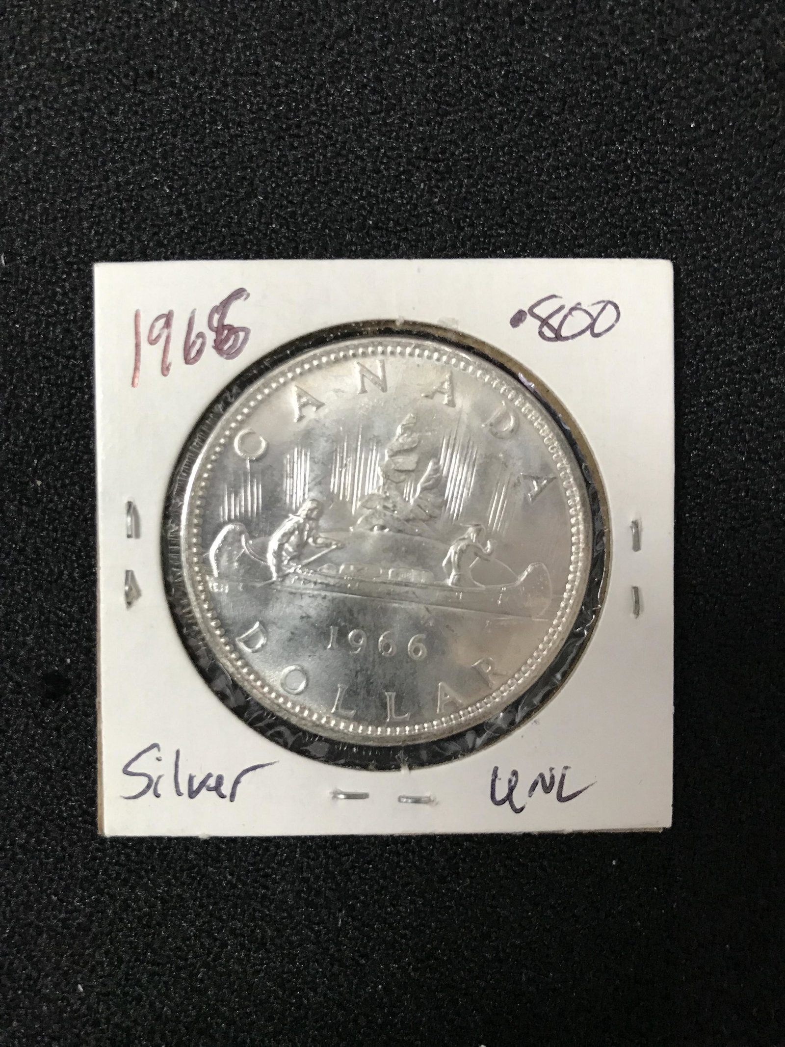 1965 CANADIAN SILVER DOLLAR .800 SILVER (1 of 2)