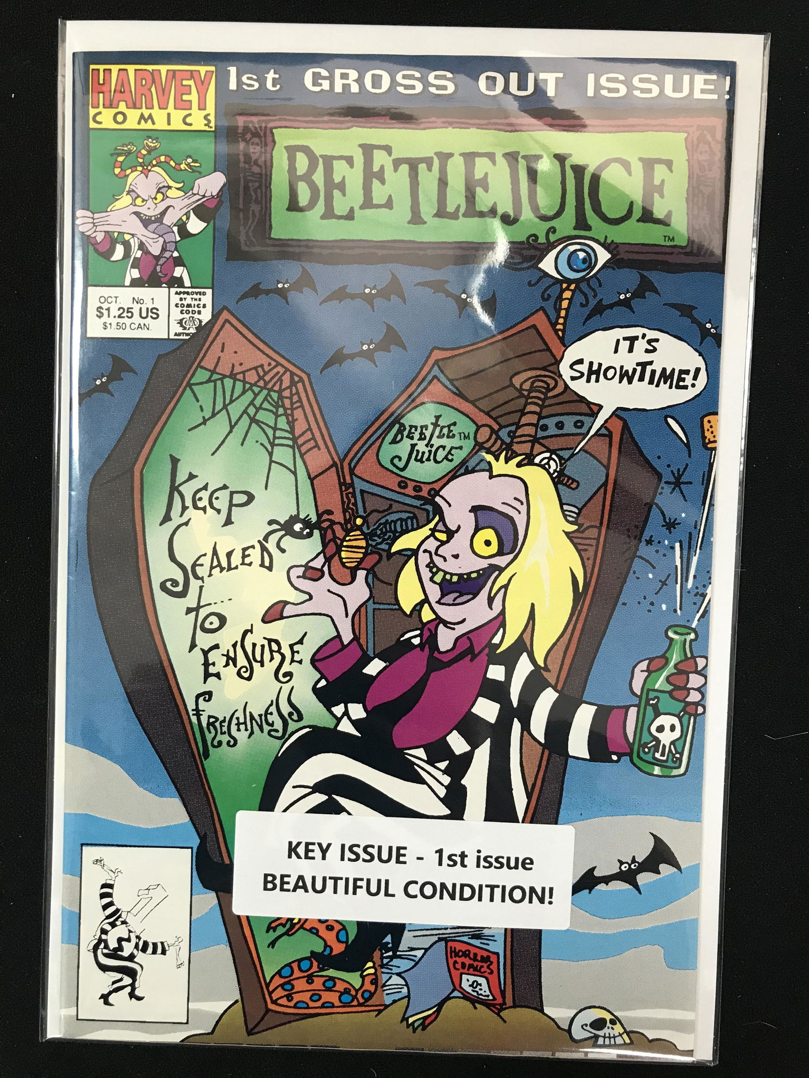 HARVEY COMICS NO.1 BEETLEJUICE (1ST GROSS OUT ISSUE) (1 of 1)