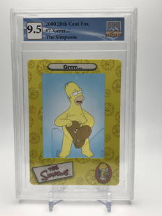 2000 20TH CENTURY FOX NO.7 'GRRRR...' THE SIMPSONS GCG GRADED 9.5: 2000 20TH CENTURY FOX NO.7 'GRRRR...' THE SIMPSONS GCG GRADED 9.5