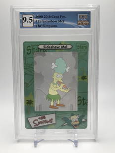 2000 20TH CENTURY FOX NO.11 'SIDESHOW MEL' THE SIMPSONS GCG GRADED 9.5: 2000 20TH CENTURY FOX NO.11 'SIDESHOW MEL' THE SIMPSONS GCG GRADED 9.5