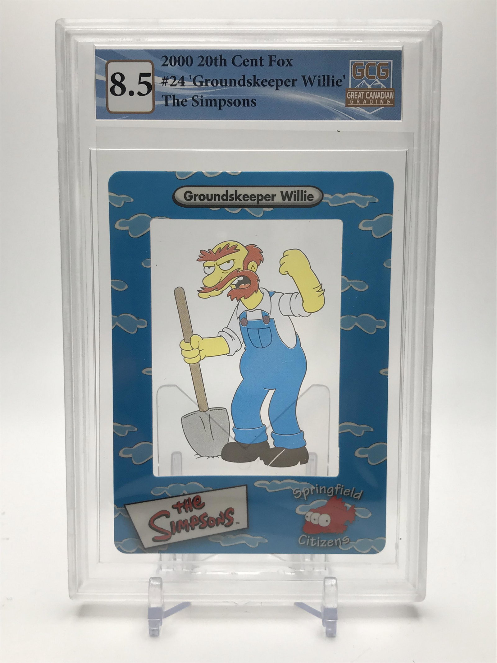 2000 20TH CENTURY FOX NO.24 'GROUNDSKEEPER WILLIE THE SIMPSONS GCG GRADED 8.5: 2000 20TH CENTURY FOX NO.24 'GROUNDSKEEPER WILLIE THE SIMPSONS GCG GRADED 8.5