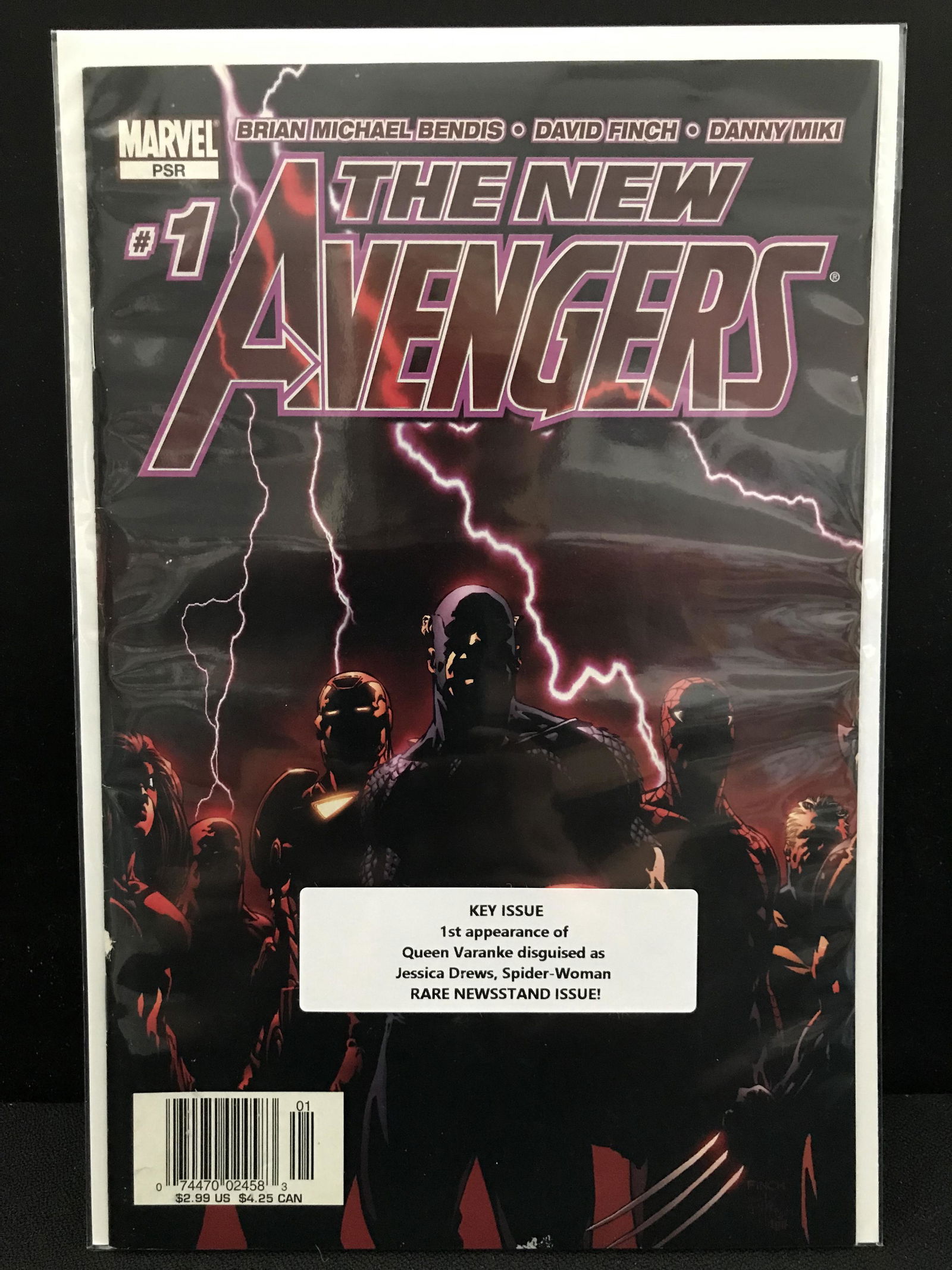 MARVEL COMICS NO.1 THE NEW AVENGERS (RARE NEWSSTAND ISSUE) (1 of 1)
