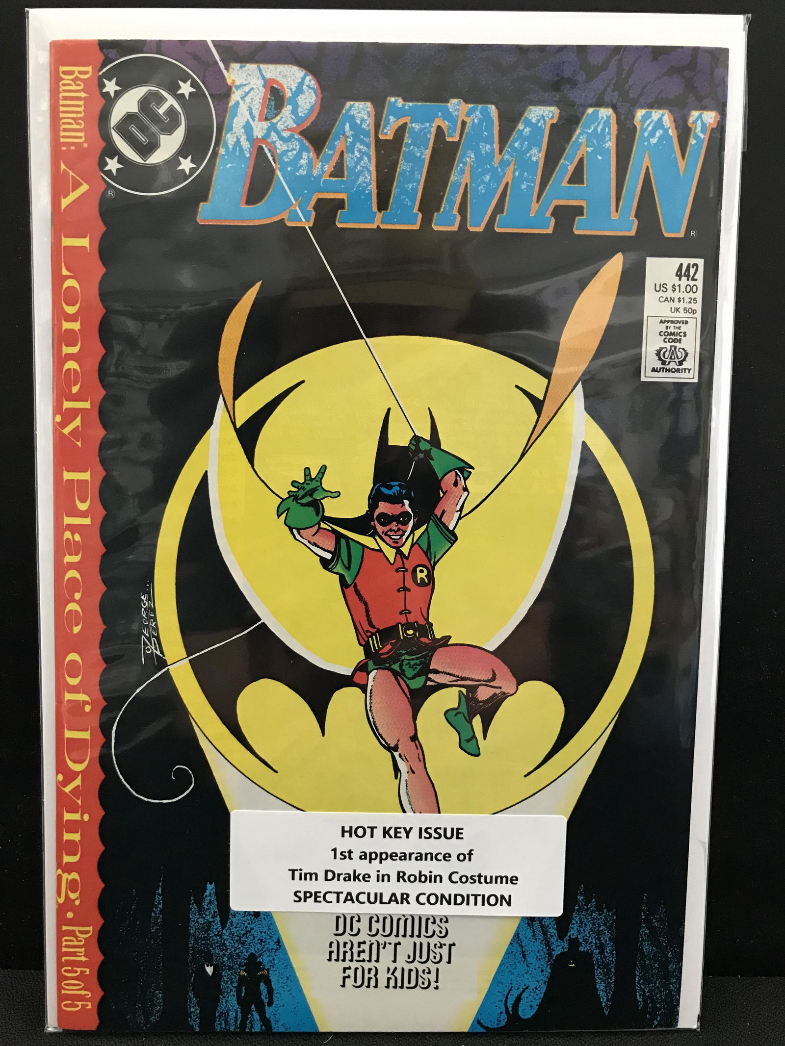 DC COMICS NO.442 BATMAN (1ST APPEARANCE OF TIM DRAKE IN A ROBIN COSTUME) (1 of 1)