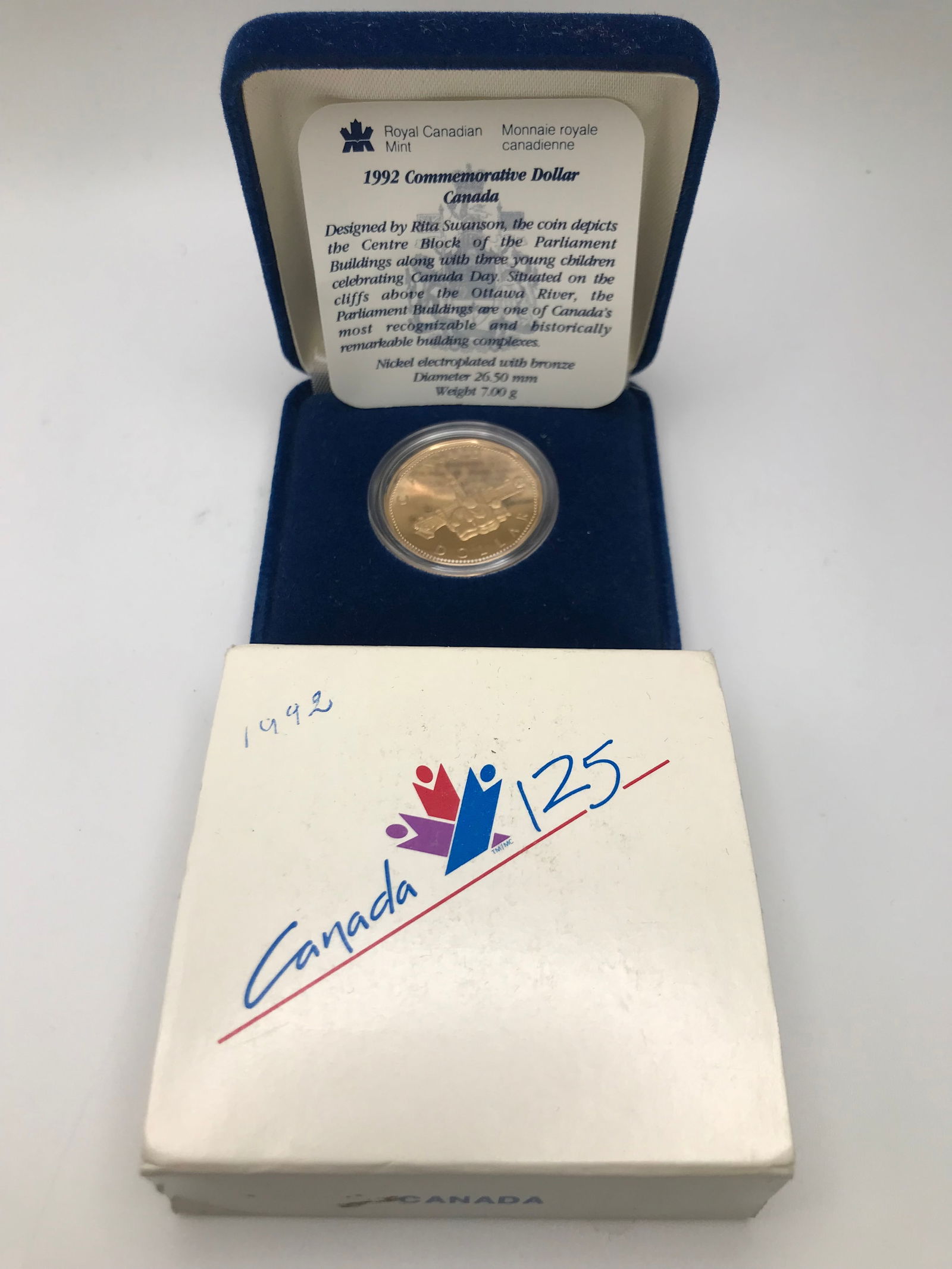 1992 $1 CANADIAN PROOF COMMEMORATIVE DOLLAR (1 of 1)