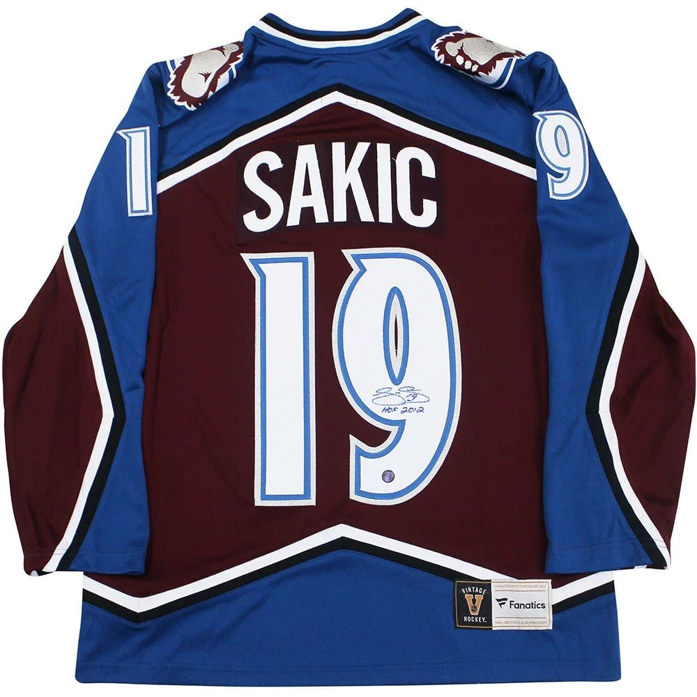JOE SAKIC SIGNED COLORADO AVALANCHE CCM JERSEY (FROZEN POND COA) (1 of 3)