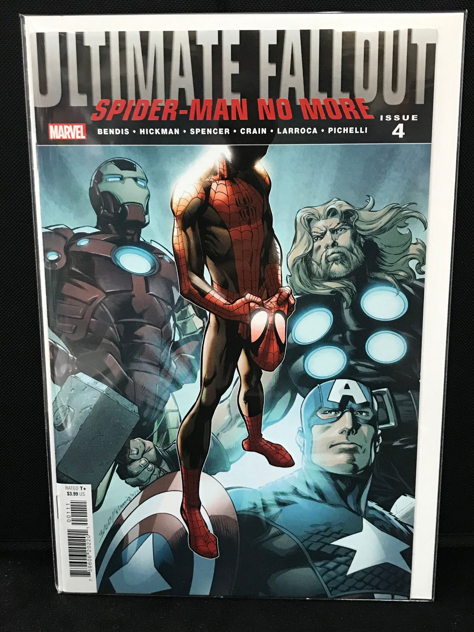 ULTIMATE FALLOUT SPIDER-MAN NO MORE  #4 (MARVEL COMICS)1ST APPEARANCE MILES MORALES 1ST PRINTING (1 of 1)