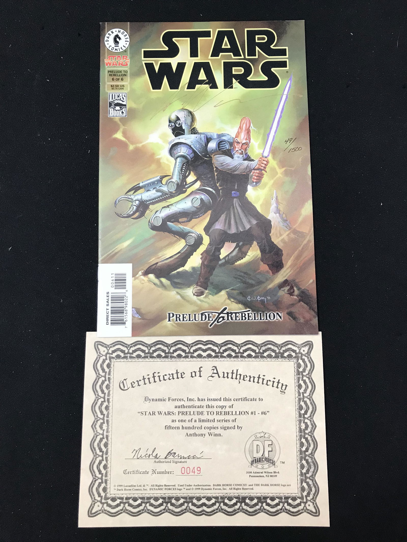 STAR WARS #6 (DARK HORSE COMICS) SIGNED (1 of 1)