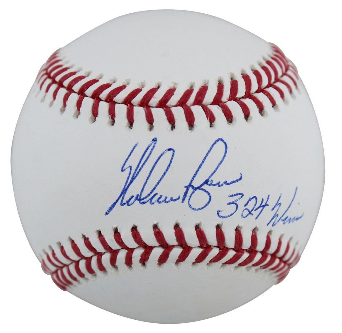 RANGERS NOLAN RYAN 324 WINS AUTHENTIC SIGNED ROBERT MANFRED OML (BECKETT) (1 of 2)