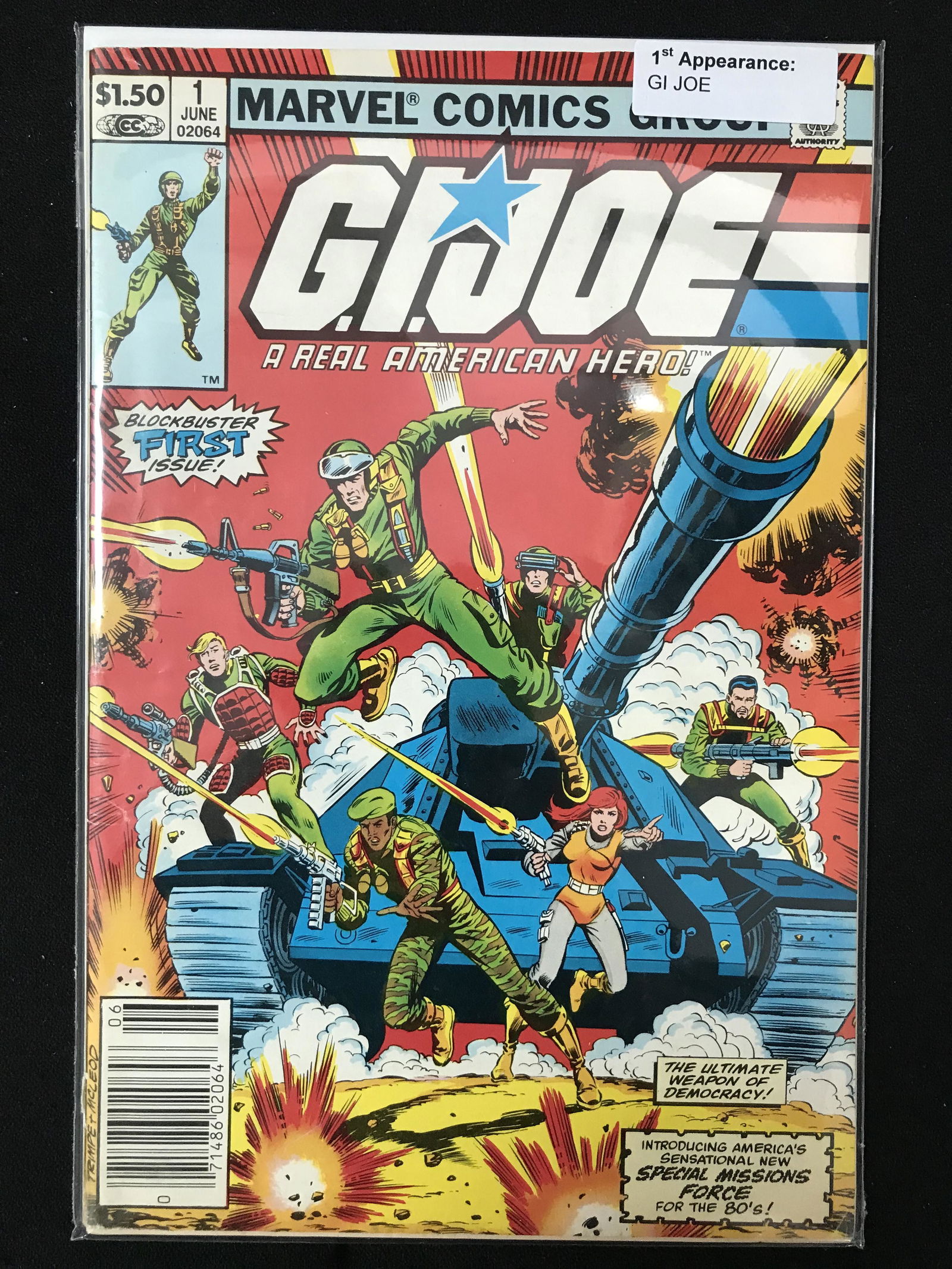 G.I. JOE A REAL AMERICAN HERO #1  (MARVEL COMICS) (1 of 1)